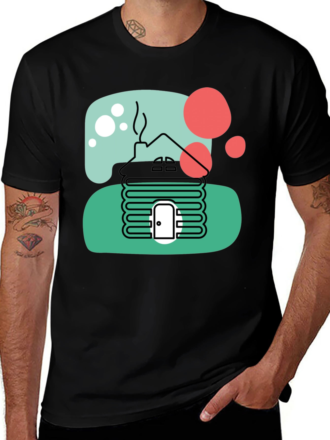 Cabin T-Shirt Novelty Graphic Tee