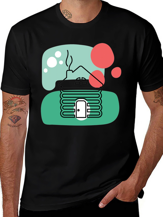 Cabin T-Shirt Novelty Graphic Tee