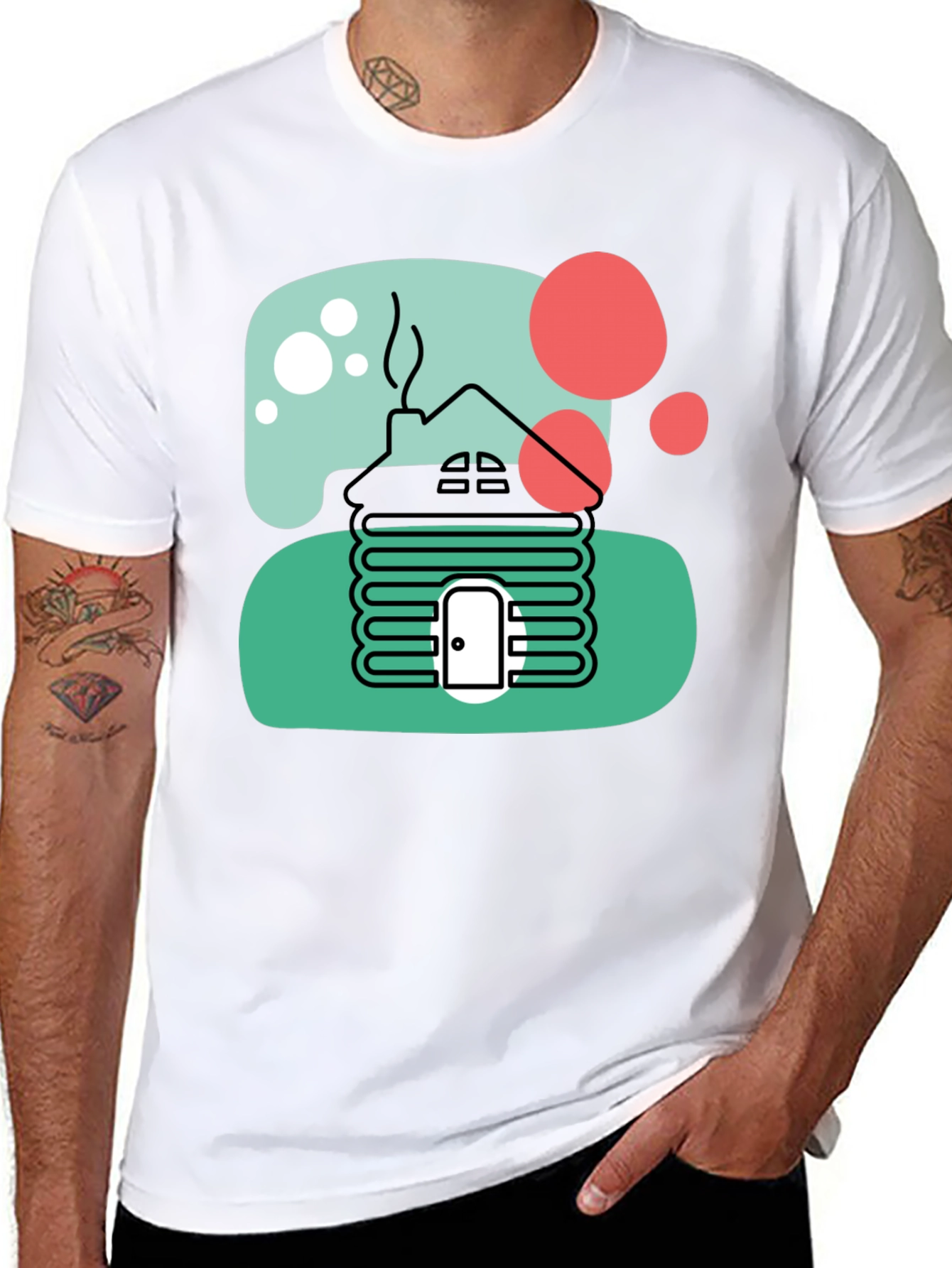 Cabin T-Shirt Novelty Graphic Tee