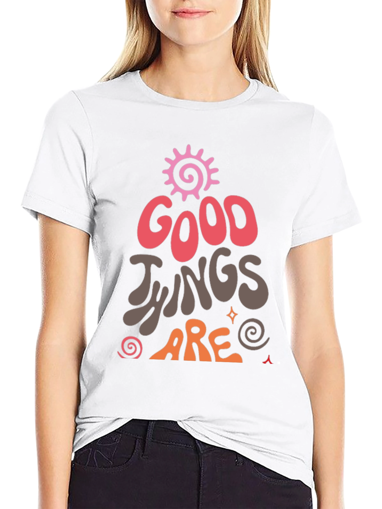 Good Things Graphic Tee - Black Casual Shirt