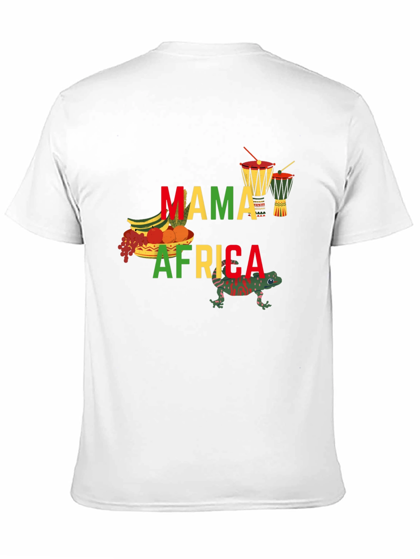Mama Africa Black Graphic T-Shirt