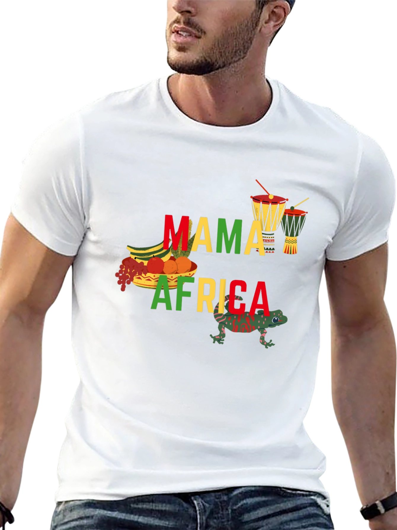 Mama Africa Black Graphic T-Shirt