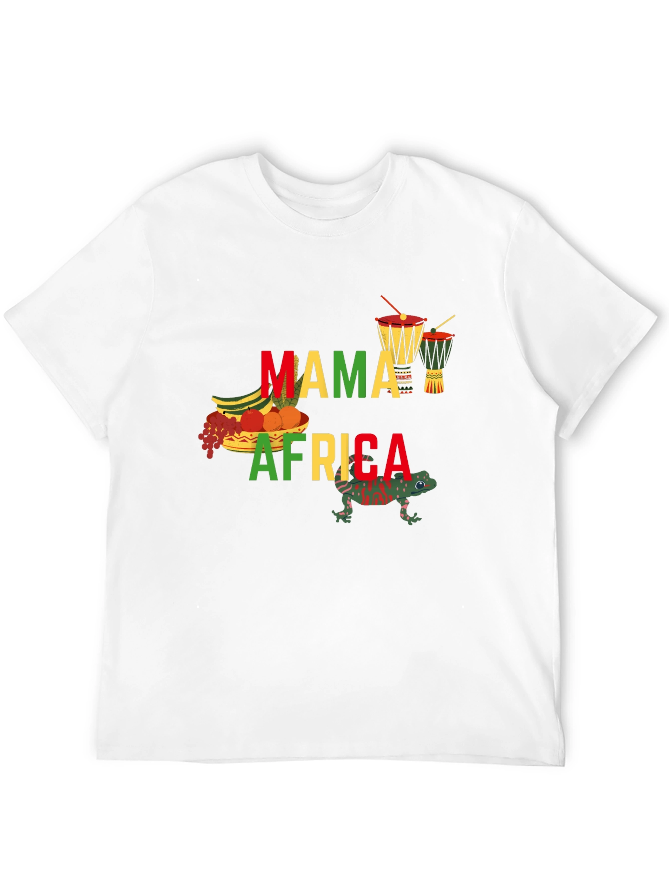 Mama Africa Black Graphic T-Shirt
