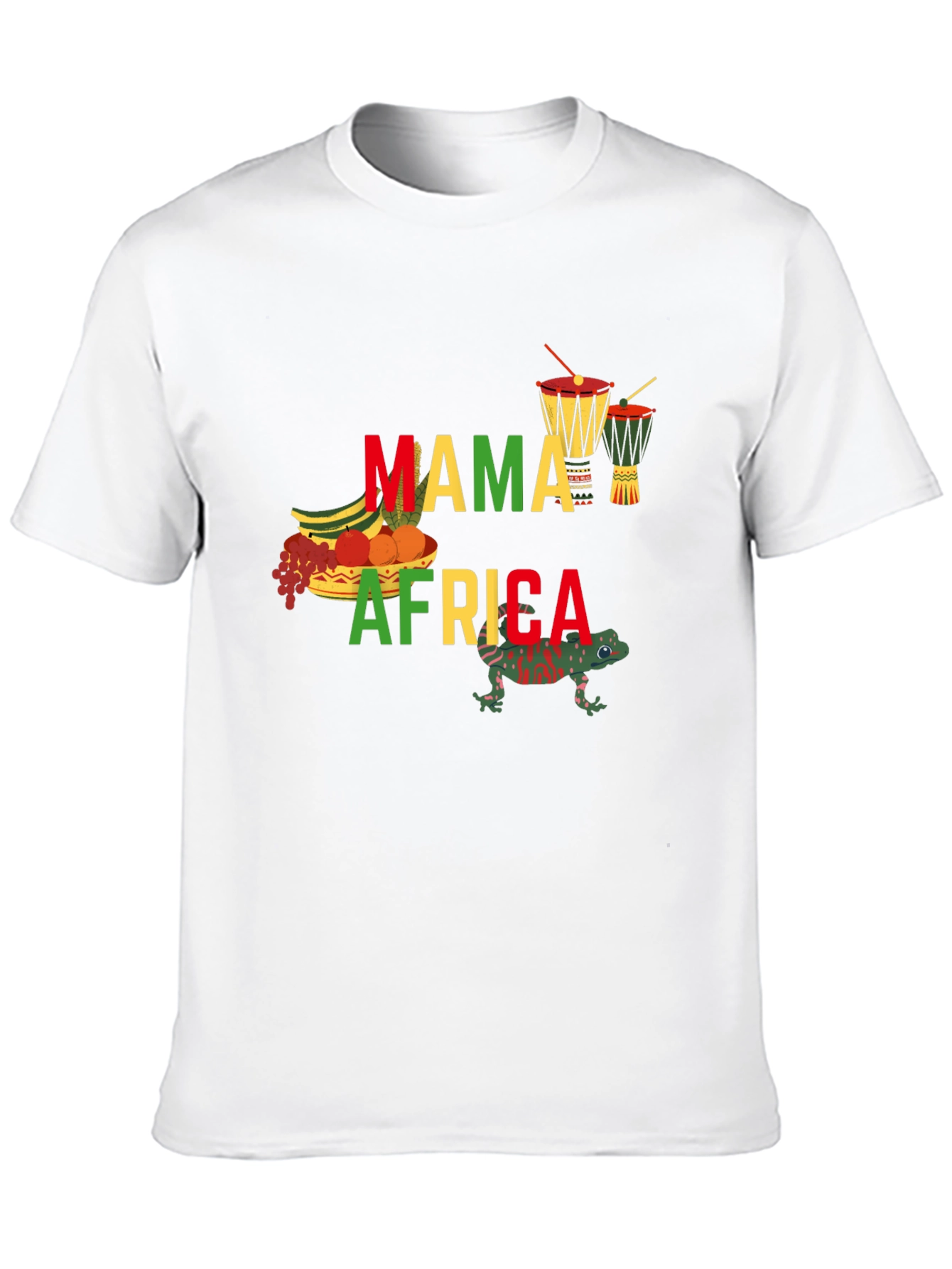 Mama Africa Black Graphic T-Shirt
