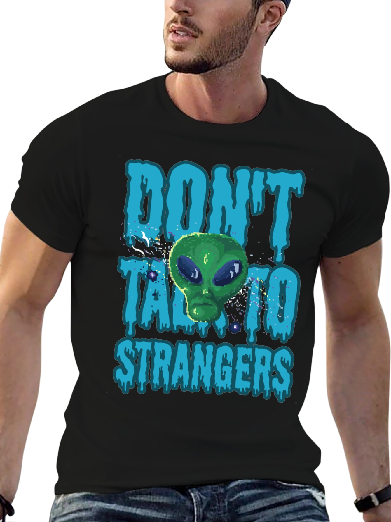 Dont Talk to Strangers Alien T-Shirt