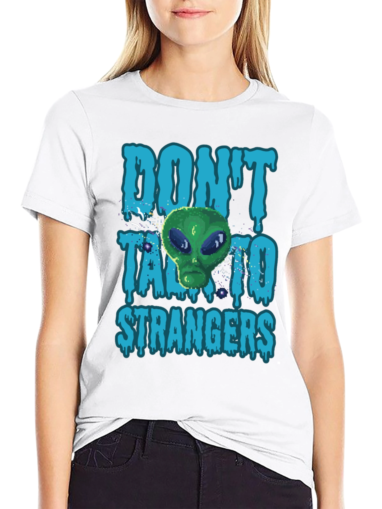 Dont Talk to Strangers Alien T-Shirt