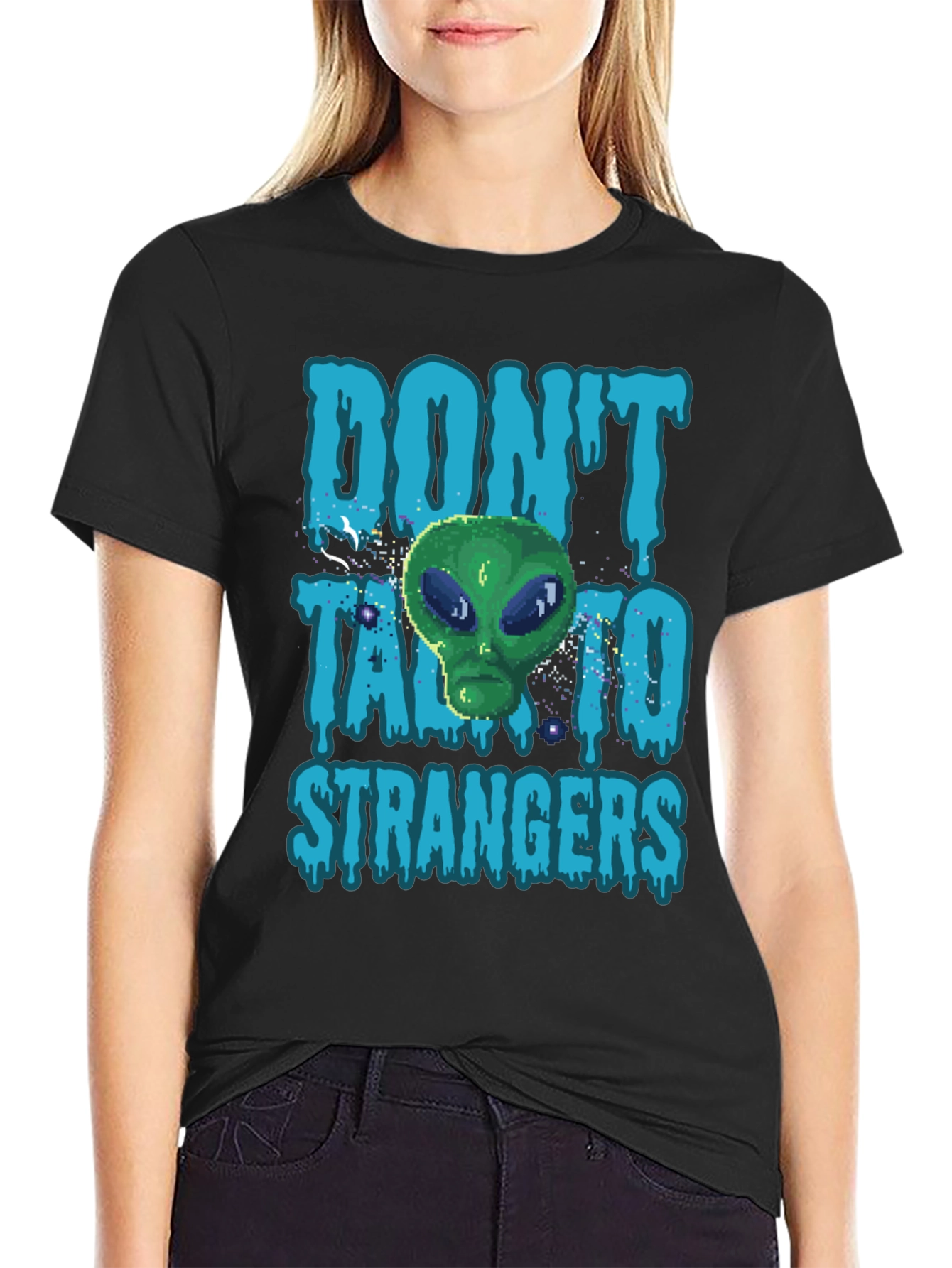 Dont Talk to Strangers Alien T-Shirt