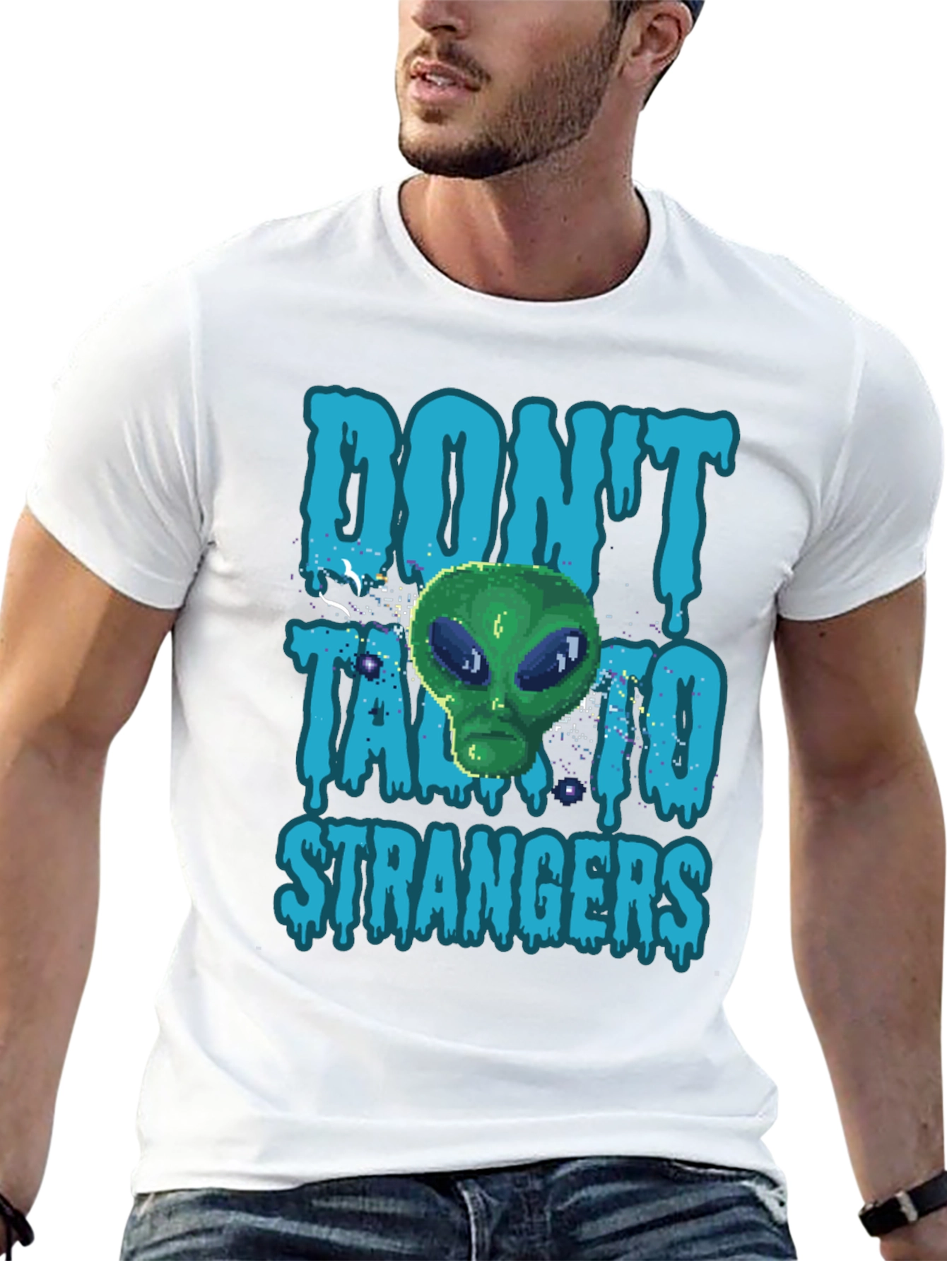 Dont Talk to Strangers Alien T-Shirt