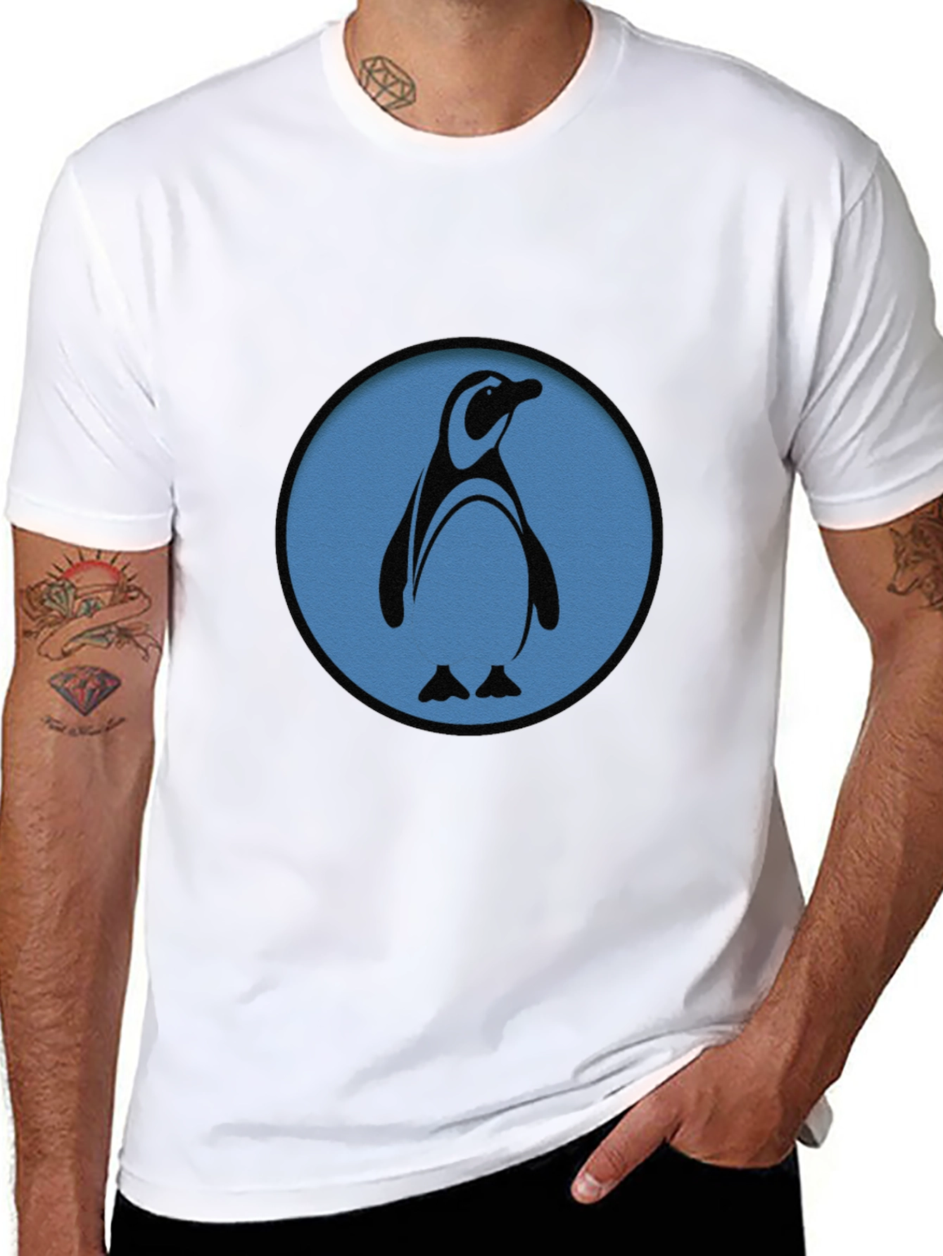 Penguin Graphic Tee - Soft Cotton Blend