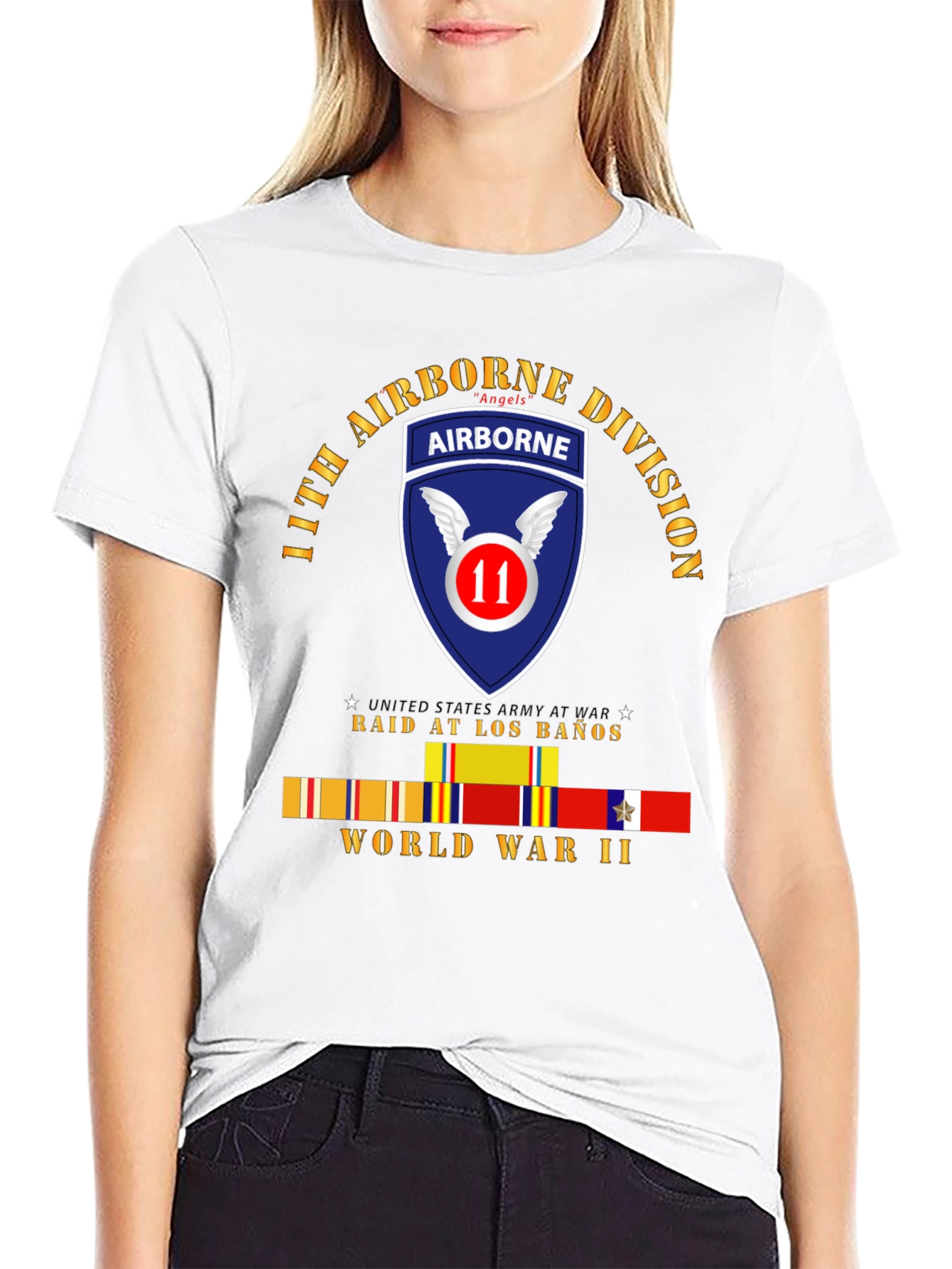 11th Airborne Division Angels WWII T-Shirt