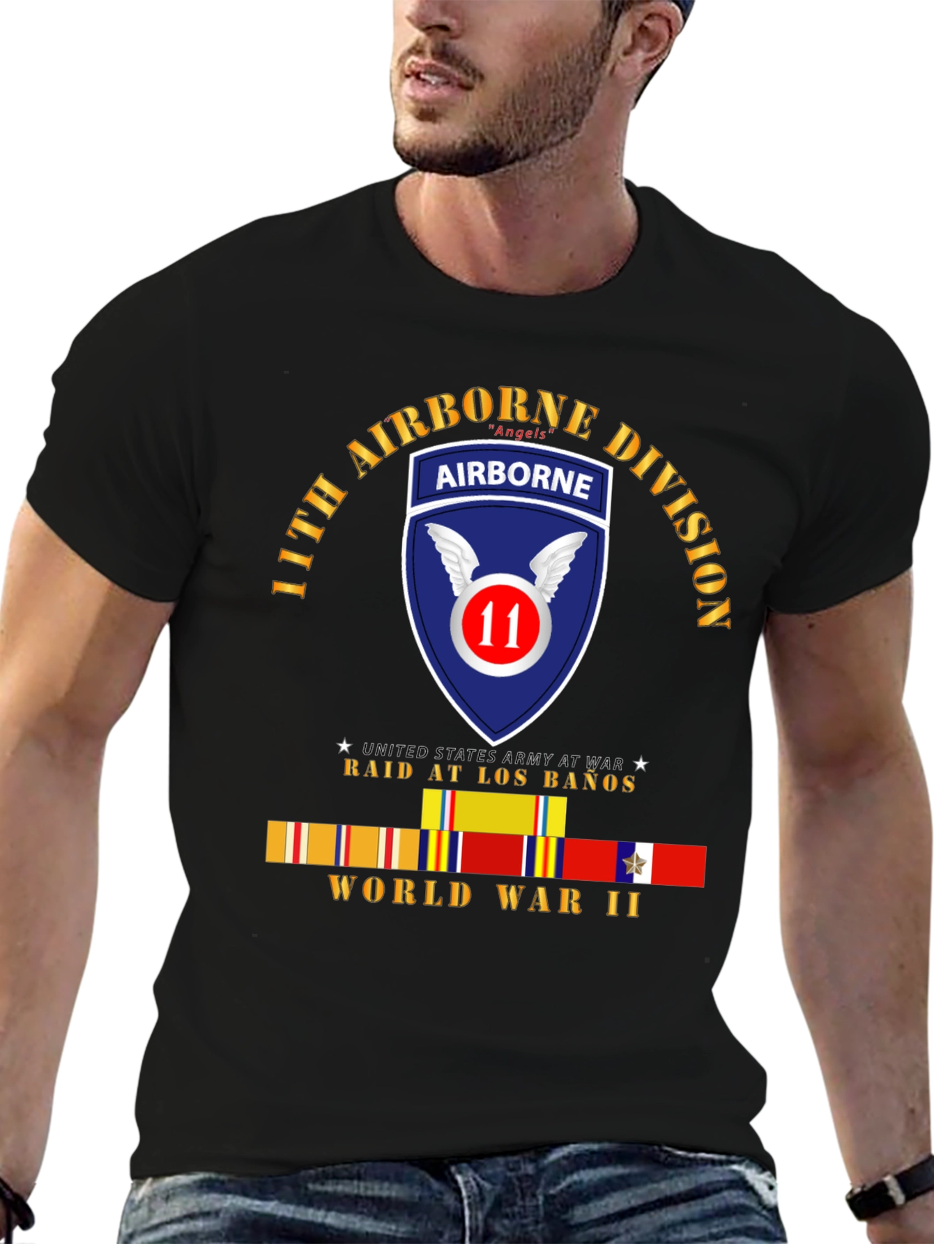 11th Airborne Division Angels WWII T-Shirt