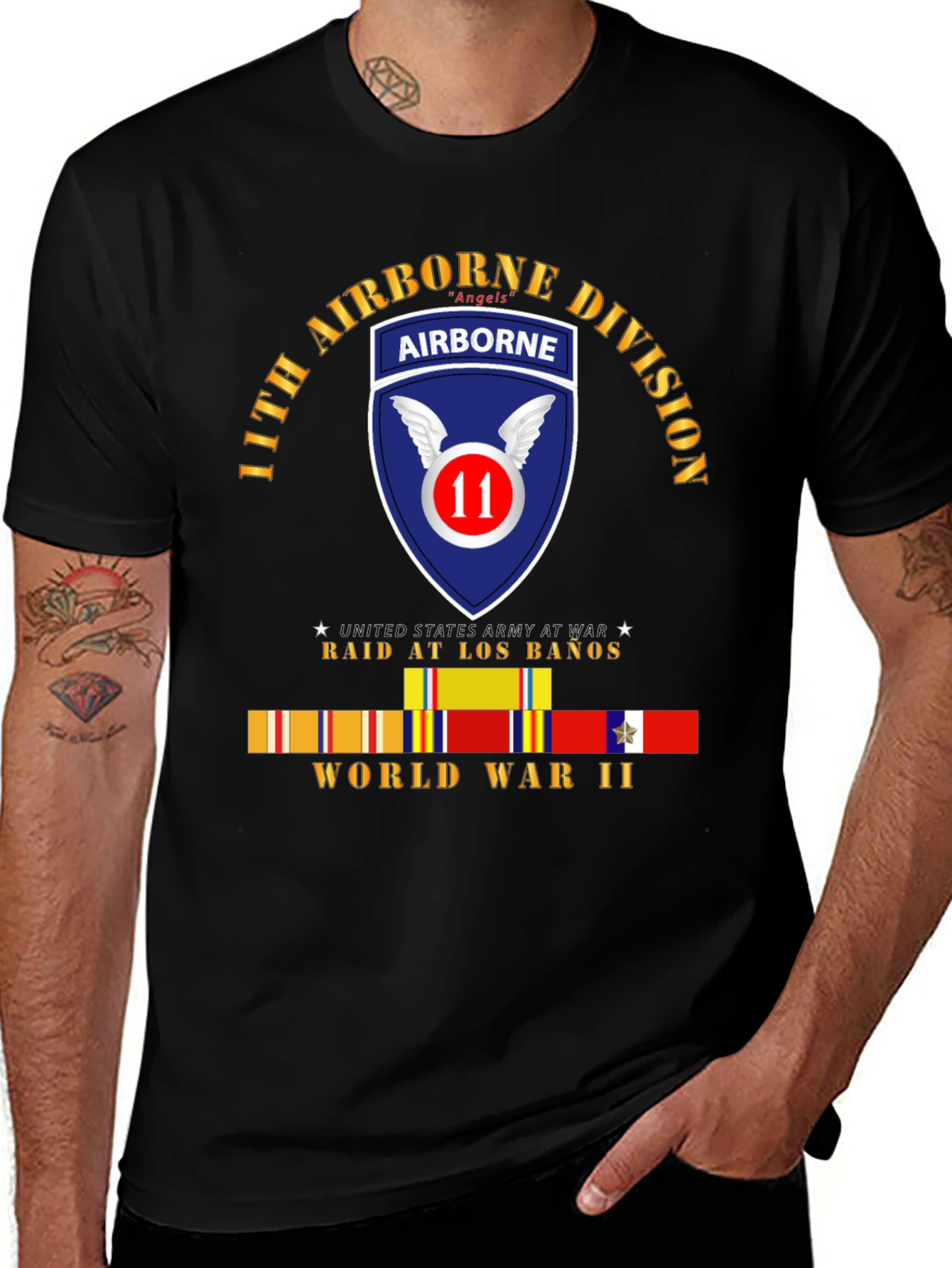 11th Airborne Division Angels WWII T-Shirt