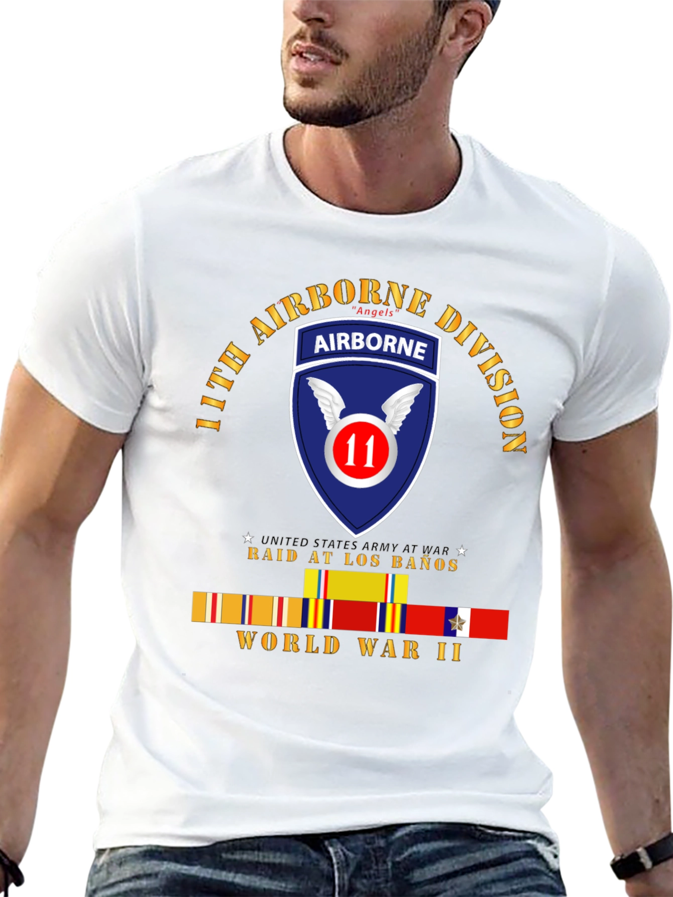 11th Airborne Division Angels WWII T-Shirt