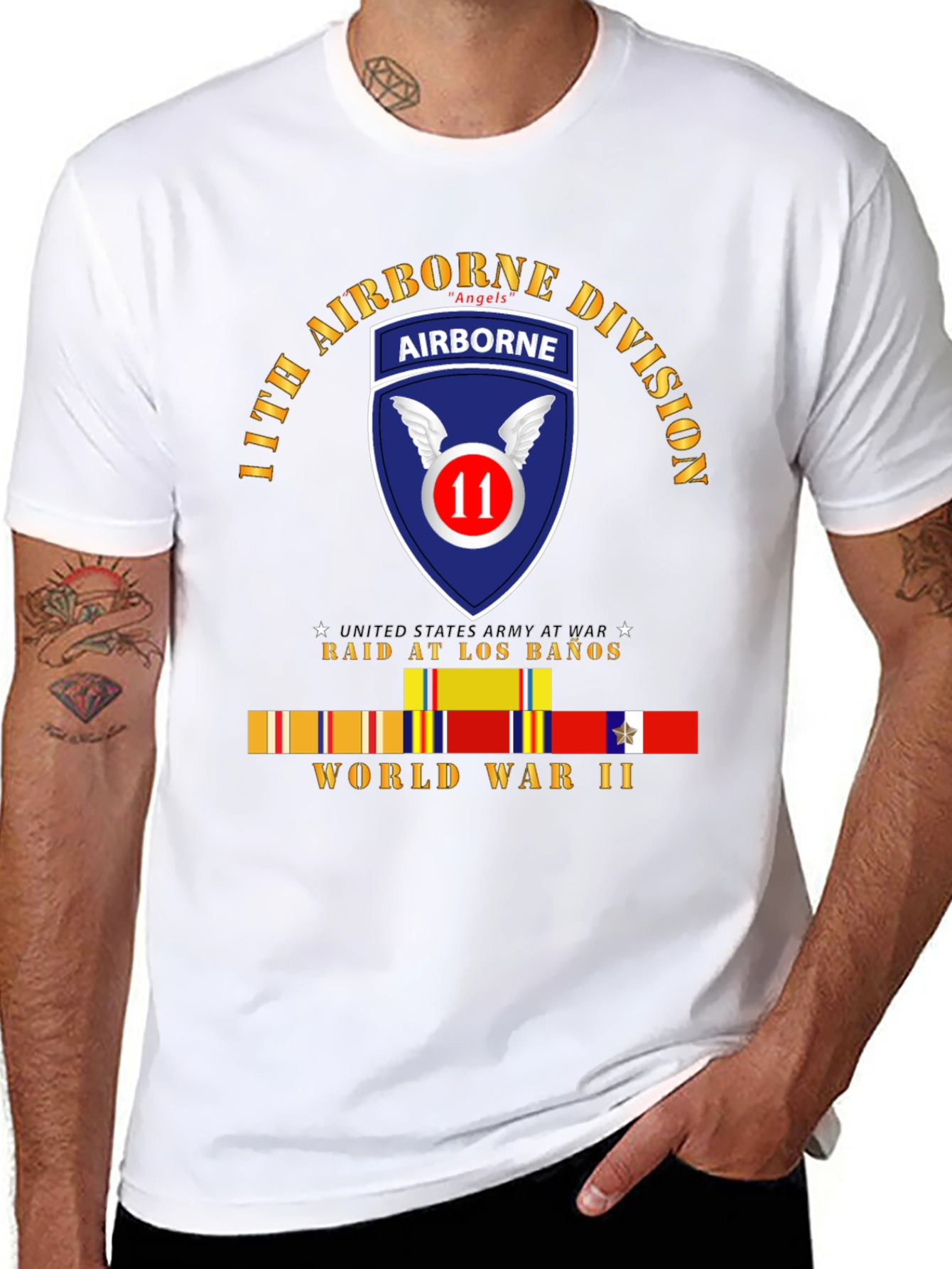 11th Airborne Division Angels WWII T-Shirt