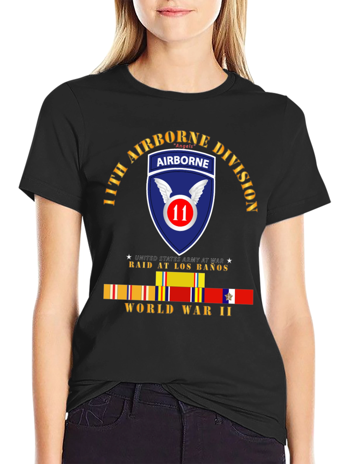 11th Airborne Division Angels WWII T-Shirt