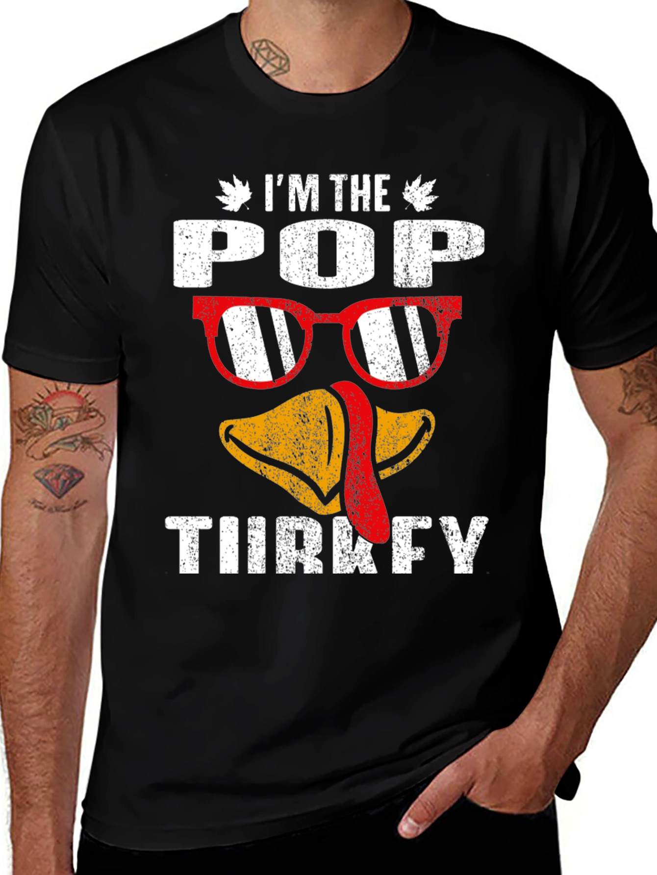 Pop Turkey Graphic Tee: Thanksgiving Fun