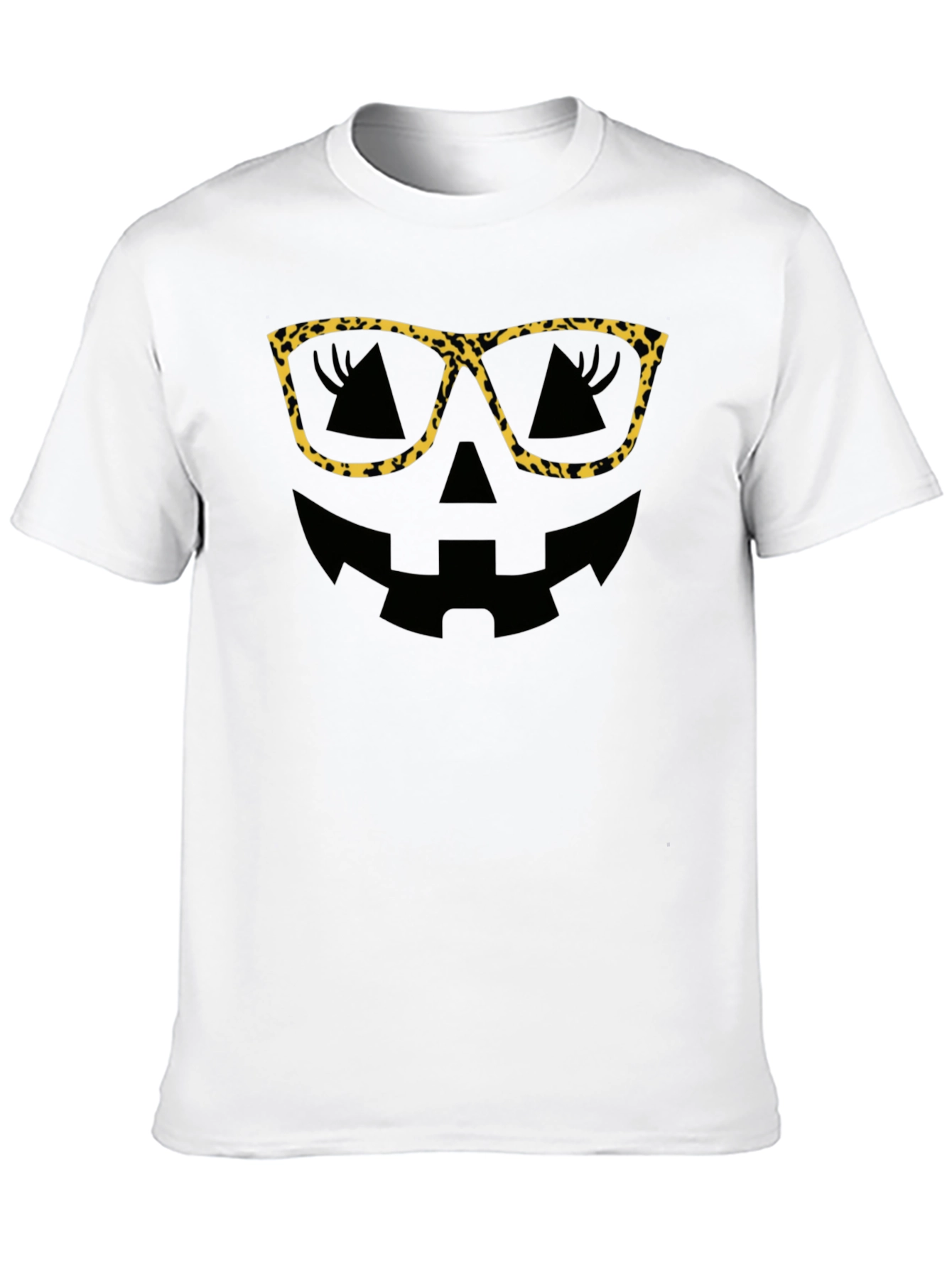 Leopard Print Glasses Halloween T-Shirt