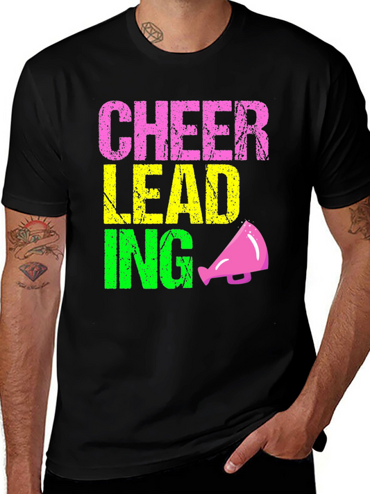 Cheerleading Graphic Tee - Black