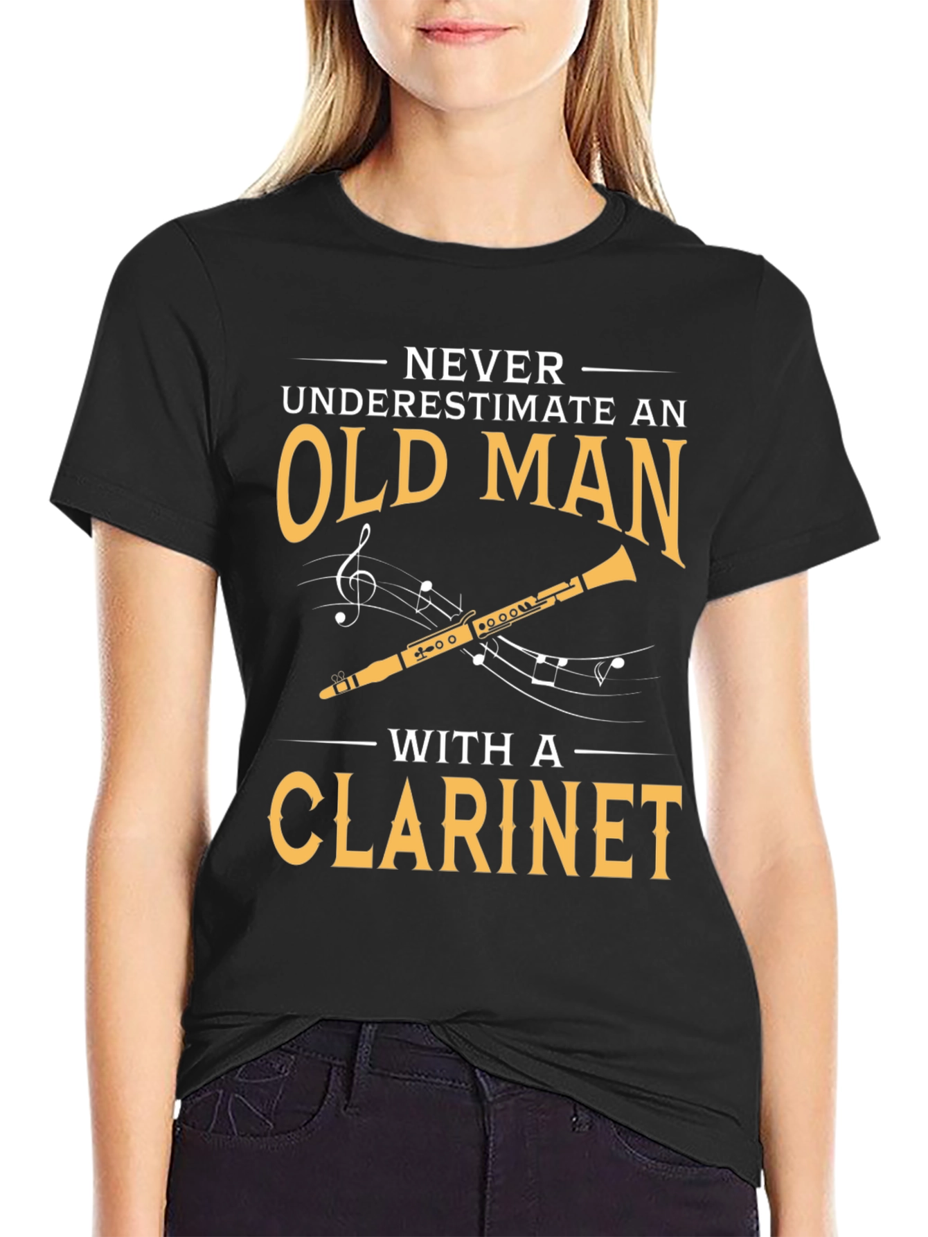 Old Man Clarinet T-Shirt