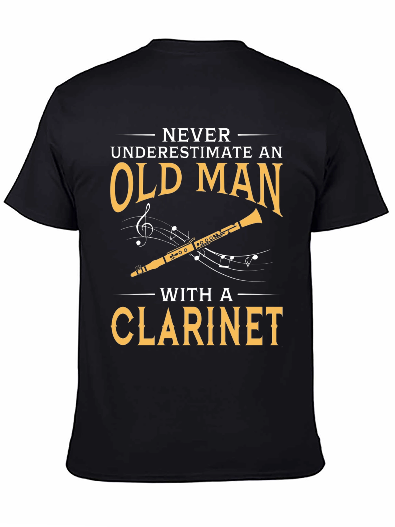 Old Man Clarinet T-Shirt