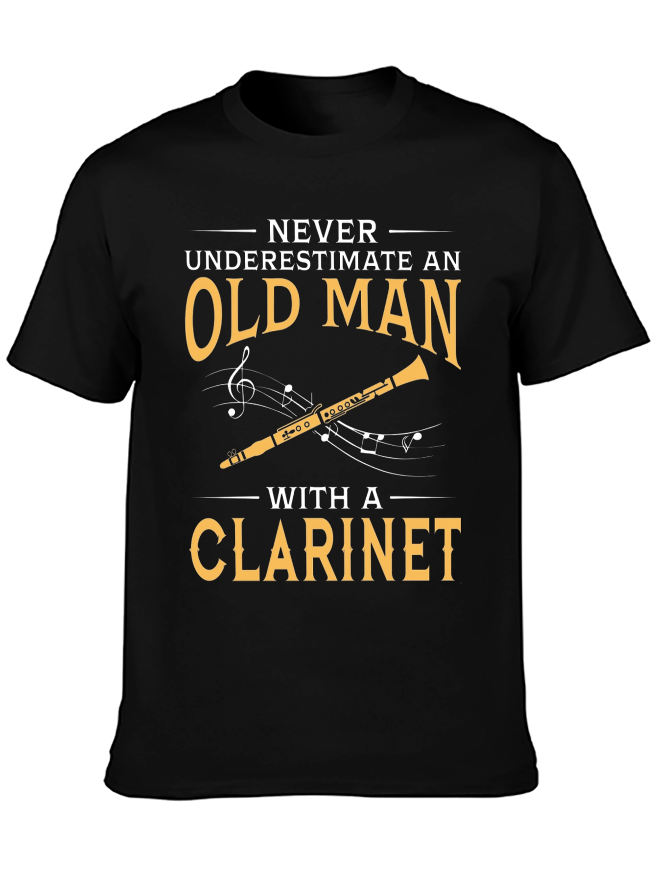 Old Man Clarinet T-Shirt