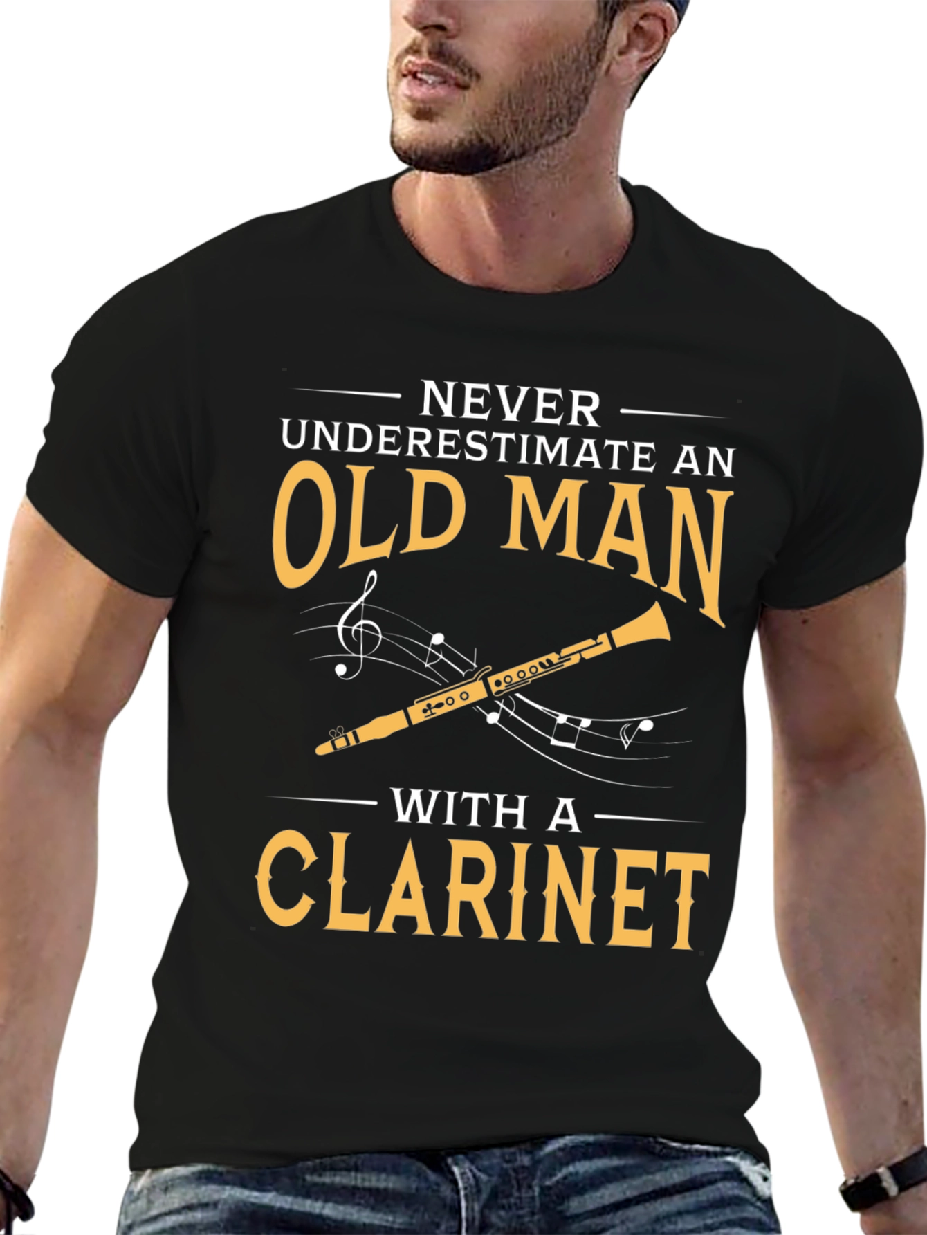 Old Man Clarinet T-Shirt