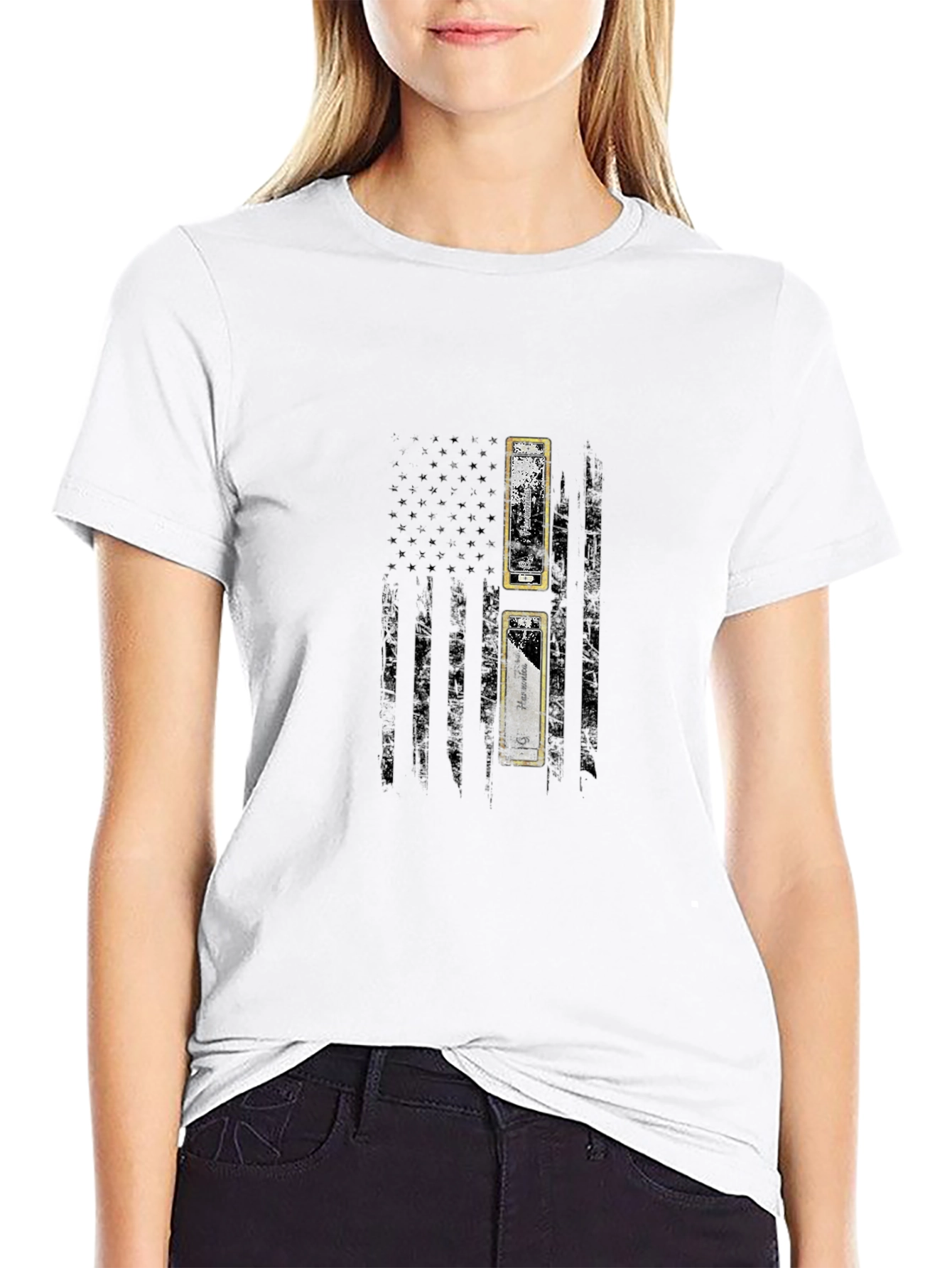 American Flag Army Officer T-Shirt