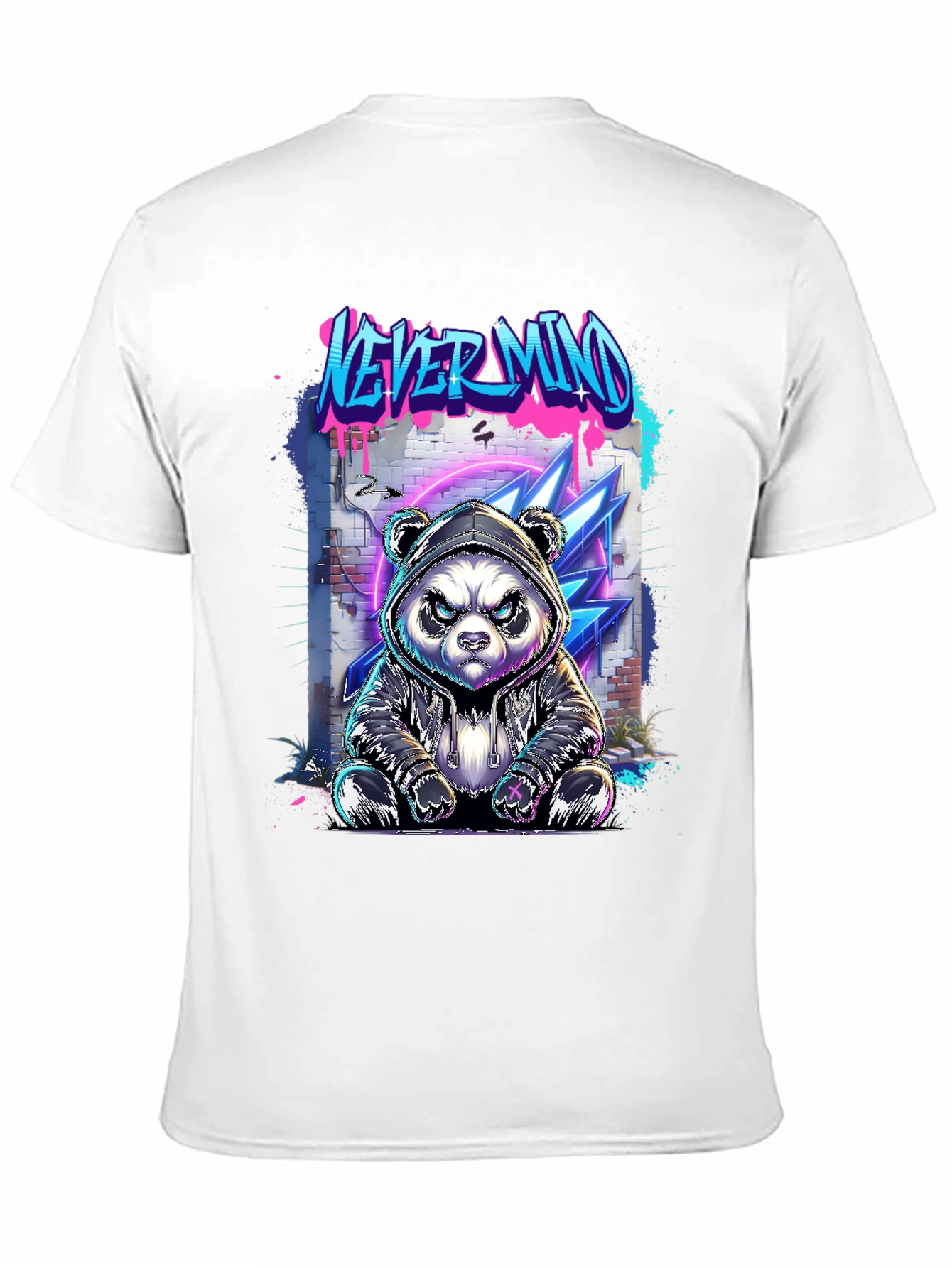 Urban Panda Graphic Tee - Never Mind
