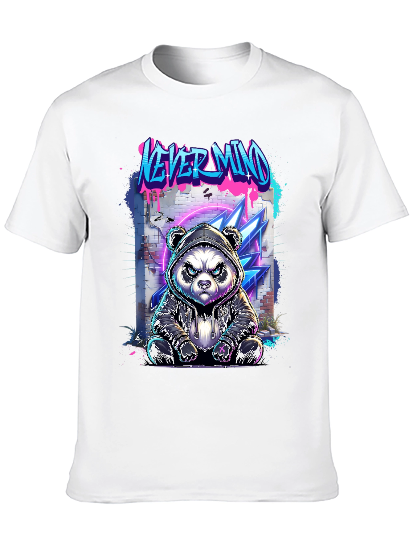 Urban Panda Graphic Tee - Never Mind