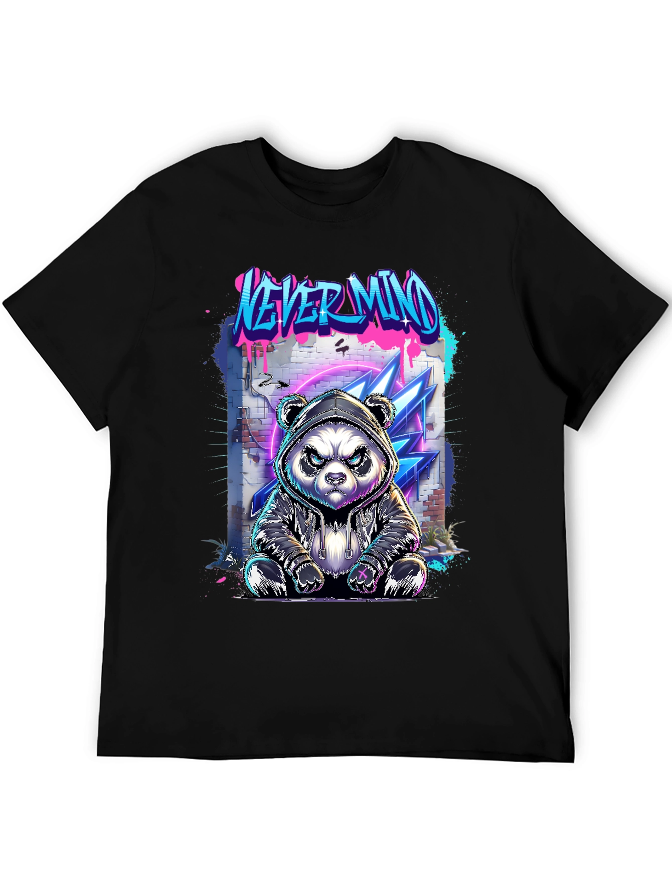 Urban Panda Graphic Tee - Never Mind