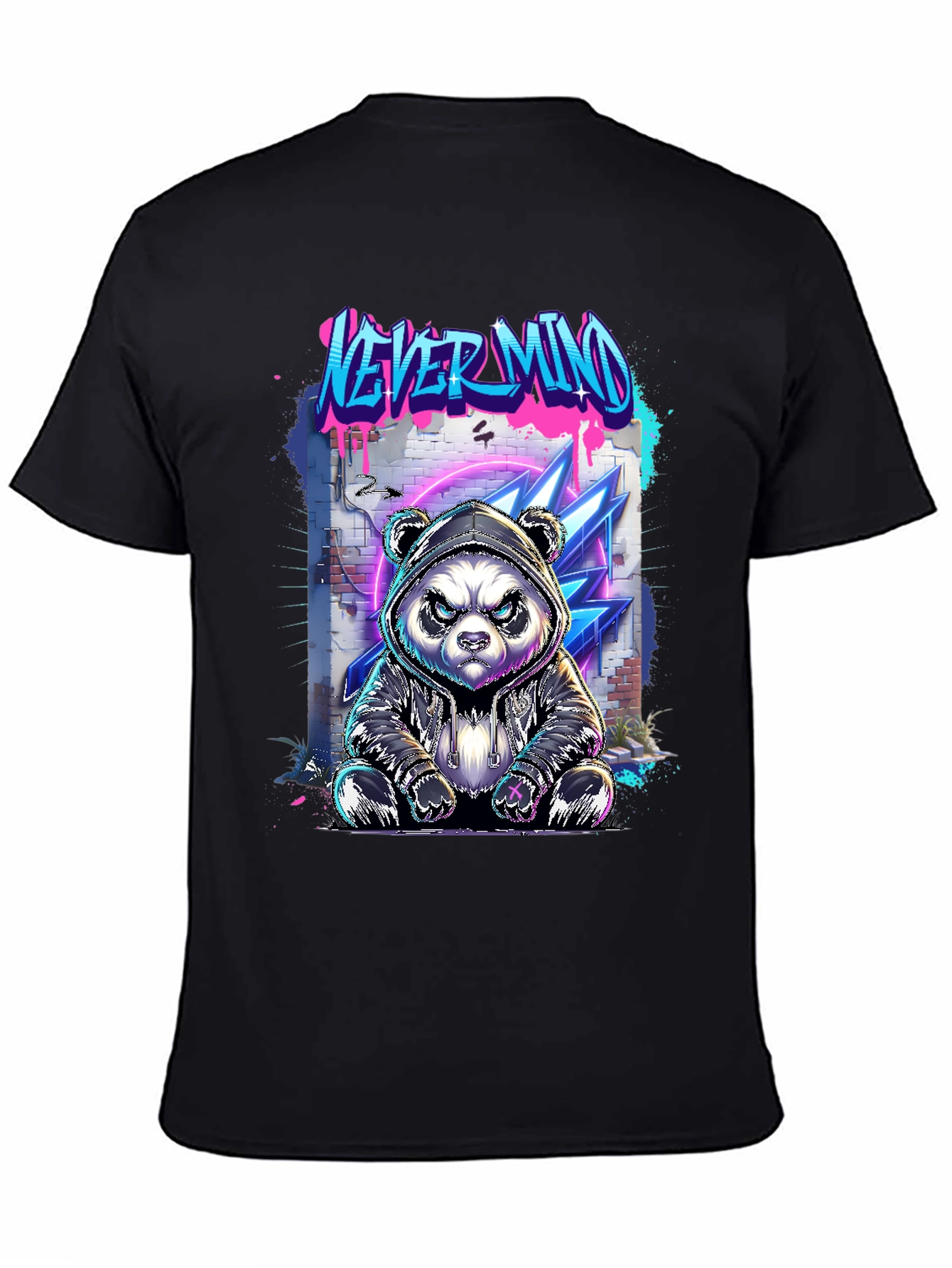 Urban Panda Graphic Tee - Never Mind