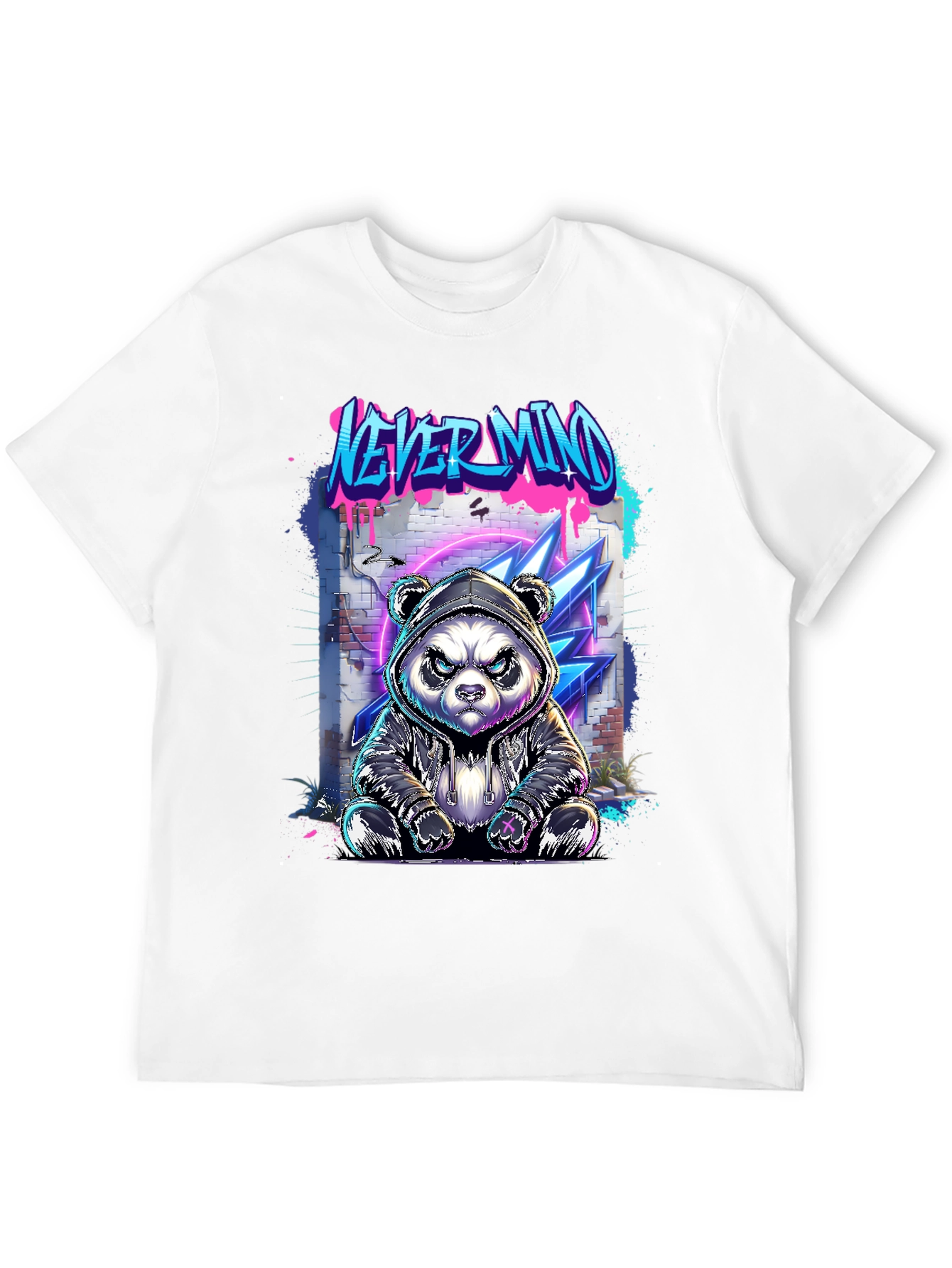 Urban Panda Graphic Tee - Never Mind