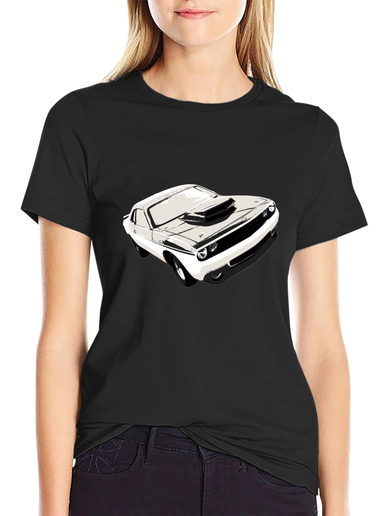 Classic Car Graphic Black T-Shirt