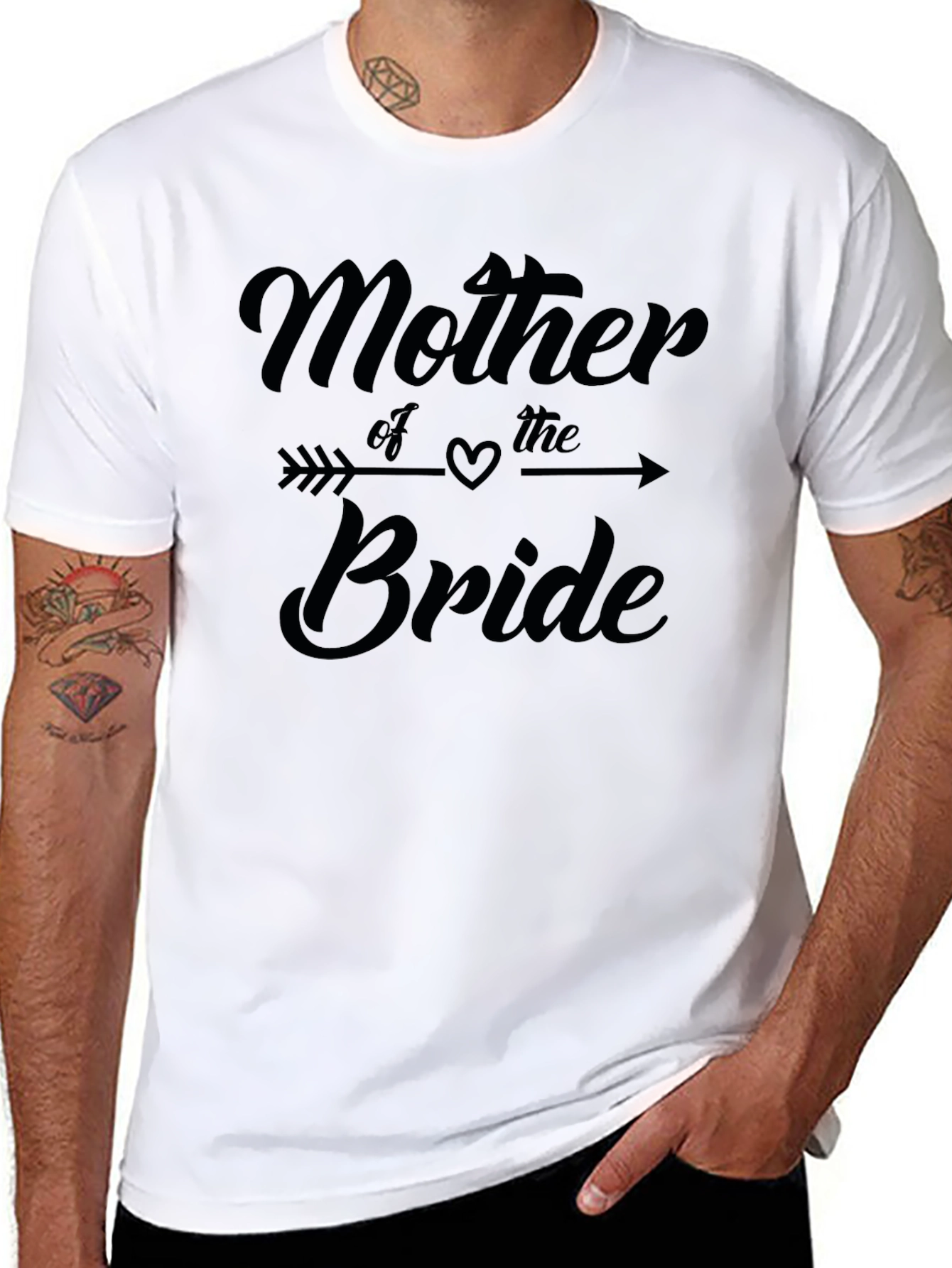 Mother of the Bride Graphic Tee - Black