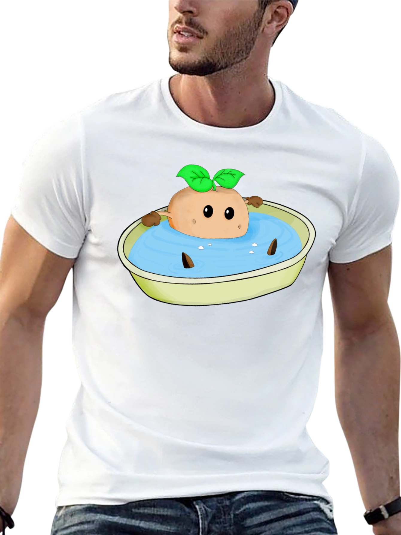 Funny Potato Bath T-Shirt