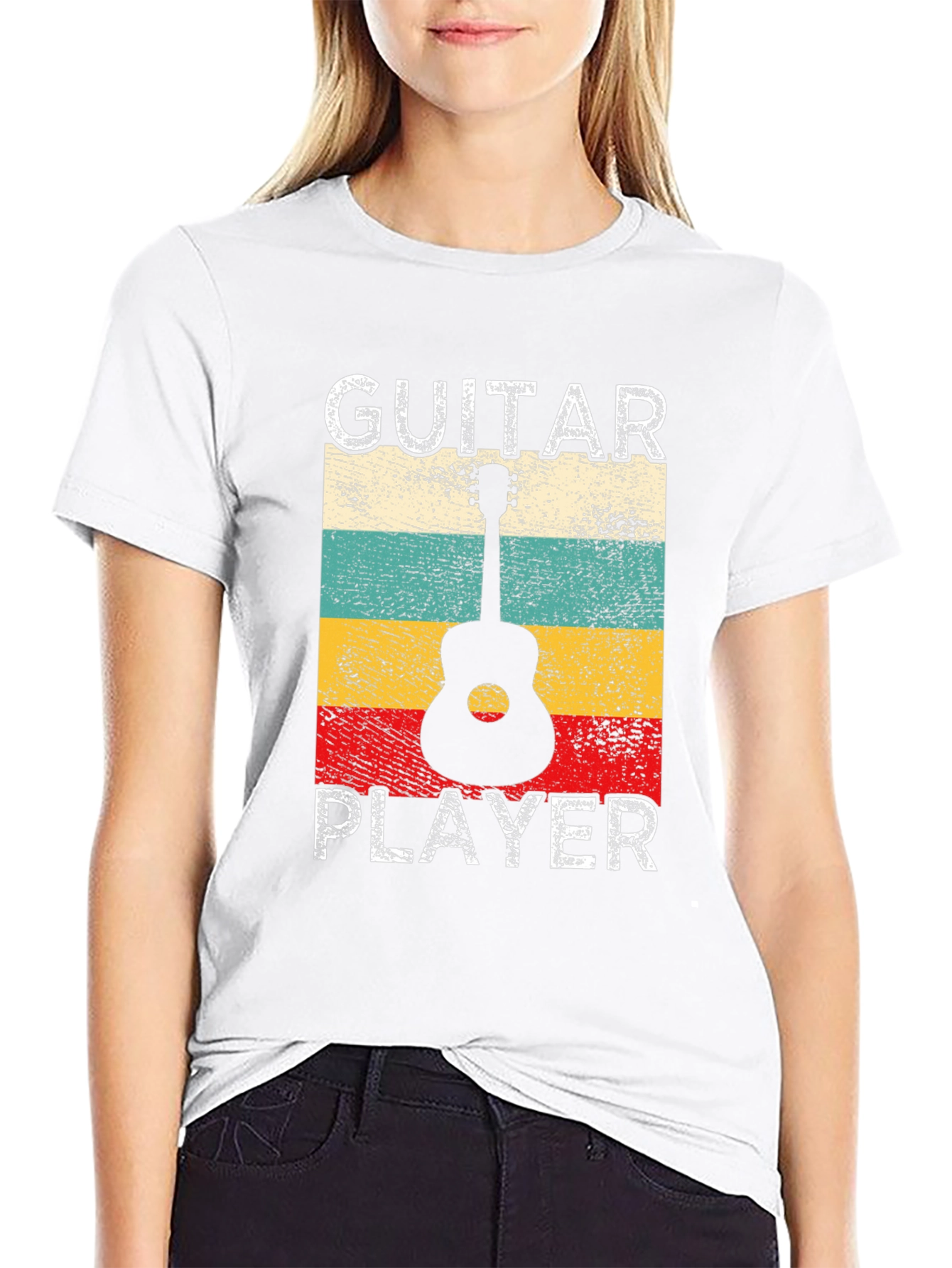 Guitar Player Retro T-Shirt - Music Lover Tee