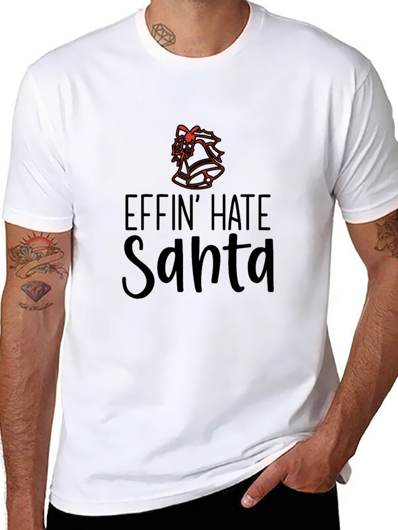 Effin Hate Santa T-Shirt - Anti-Christmas Humor