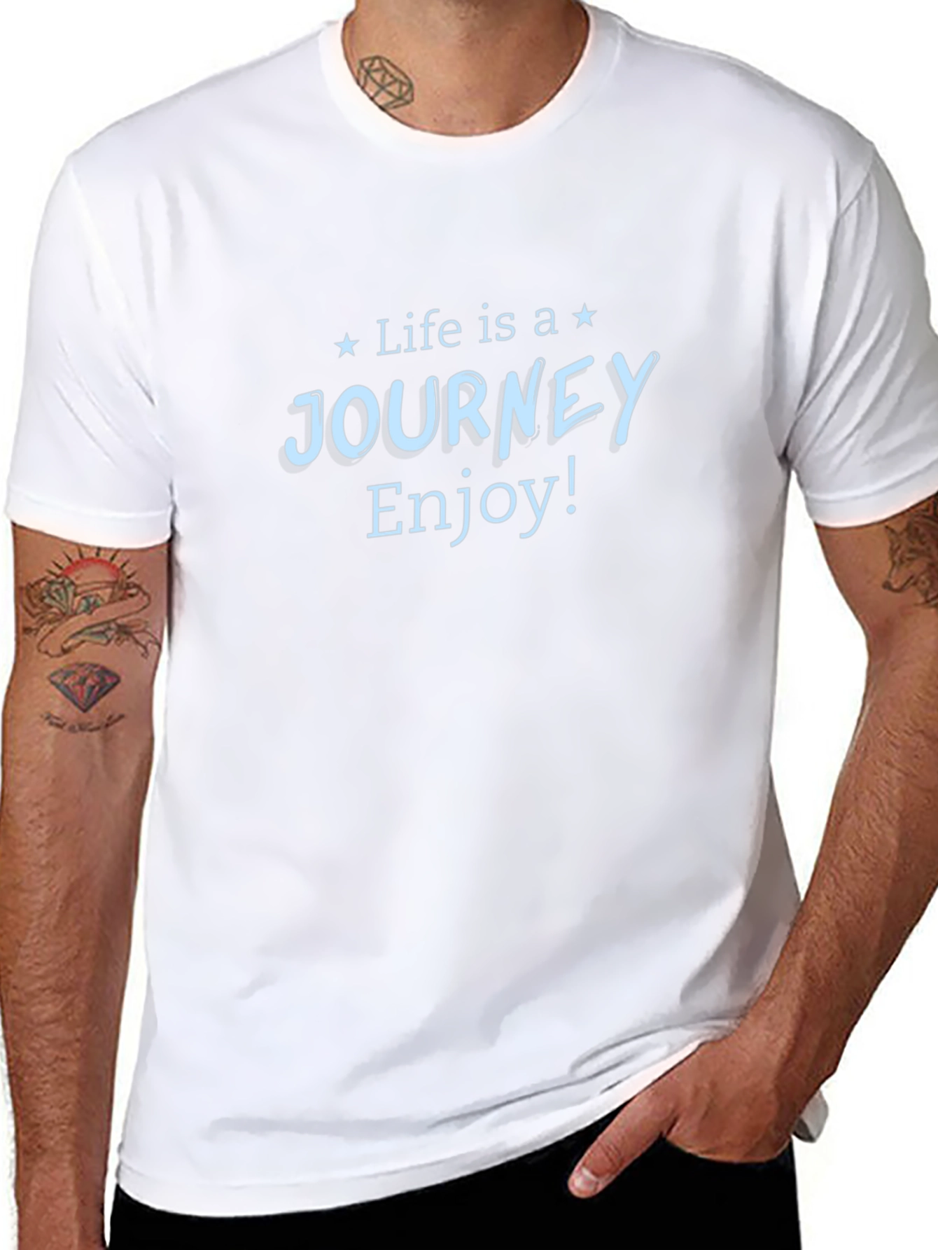 Life is a Journey Graphic Tee - Black