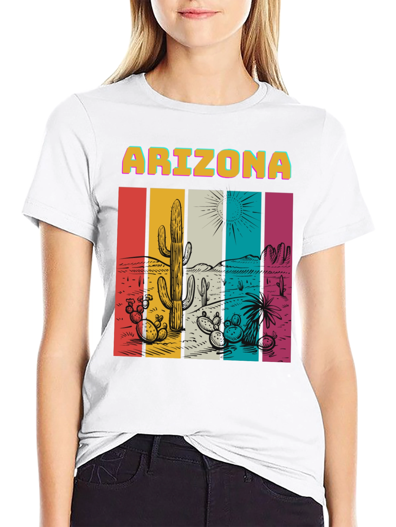 Retro Arizona Graphic Tee - Desert Vibes