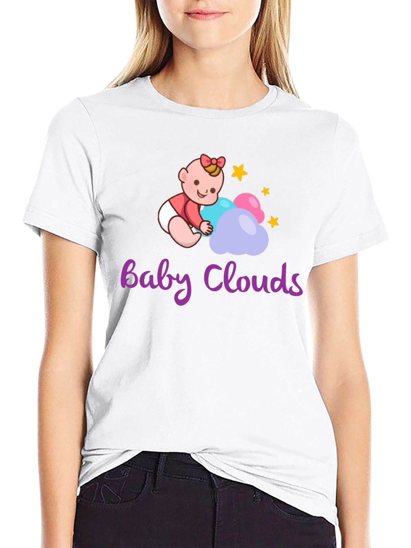 Baby Clouds Graphic T-Shirt - Cute Infant Design