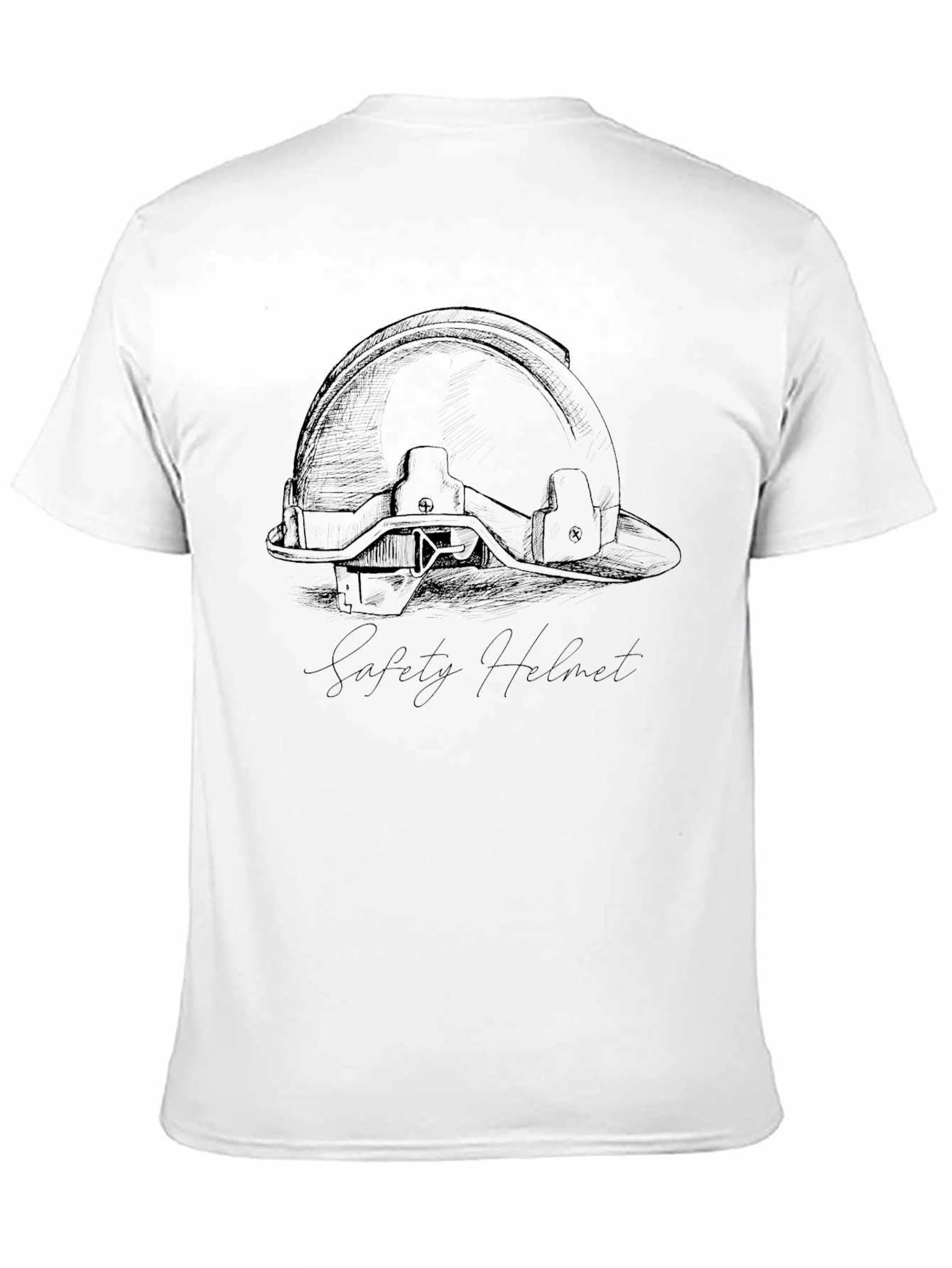 Safety Helmet Graphic Tee - Black
