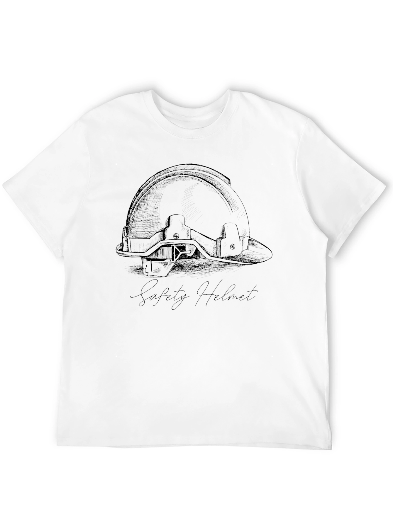 Safety Helmet Graphic Tee - Black
