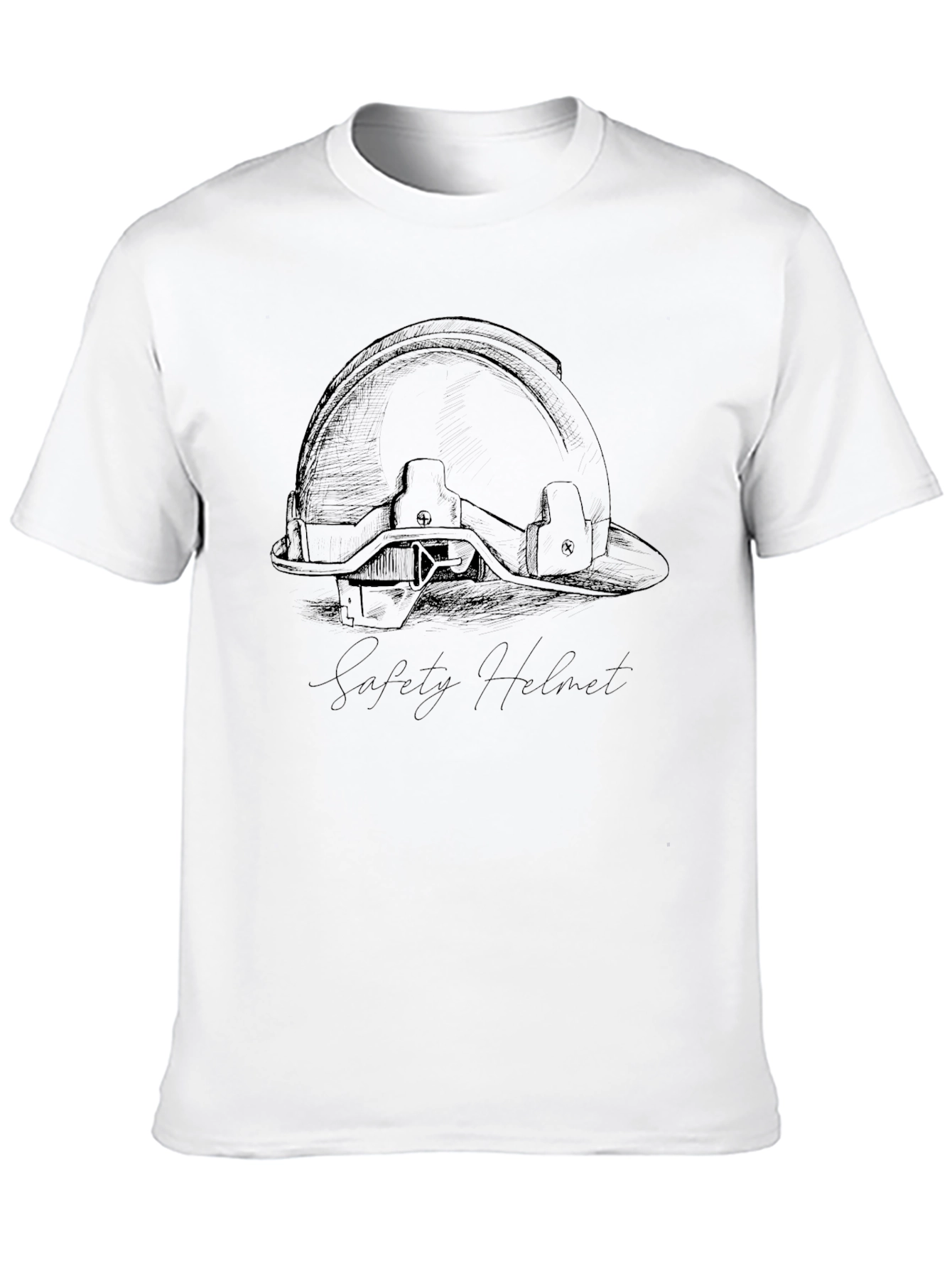Safety Helmet Graphic Tee - Black