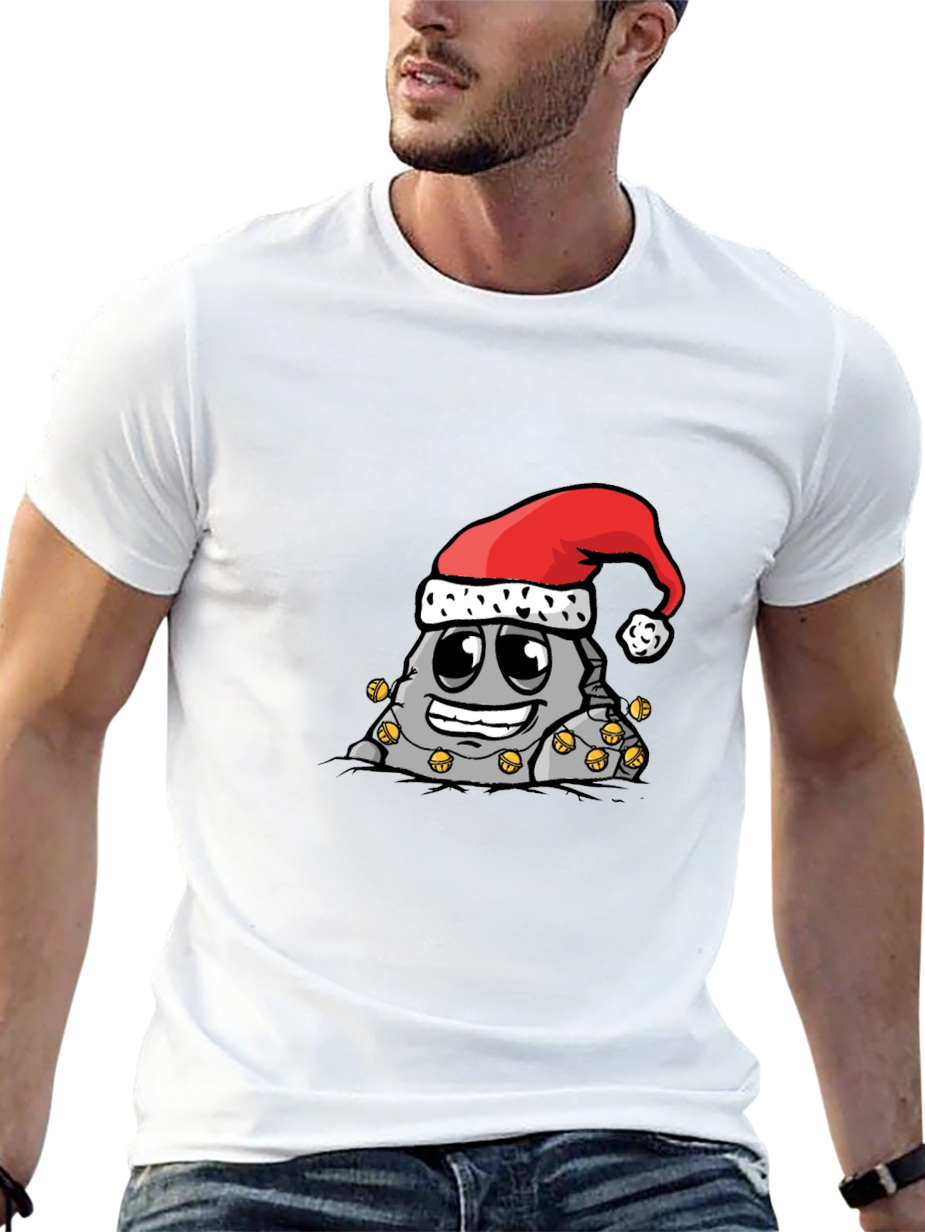 Festive Rock Christmas Graphic T-Shirt