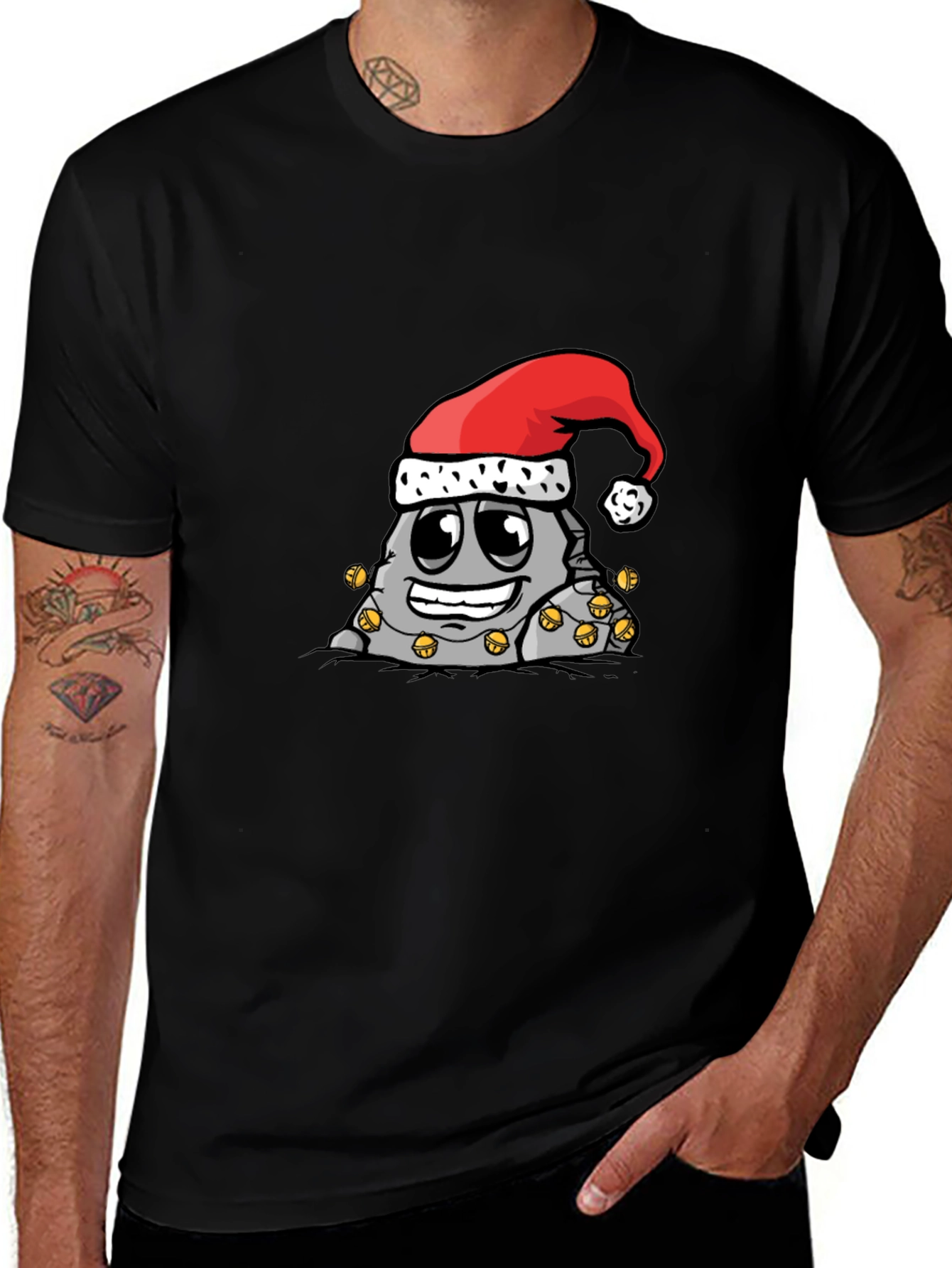 Festive Rock Christmas Graphic T-Shirt
