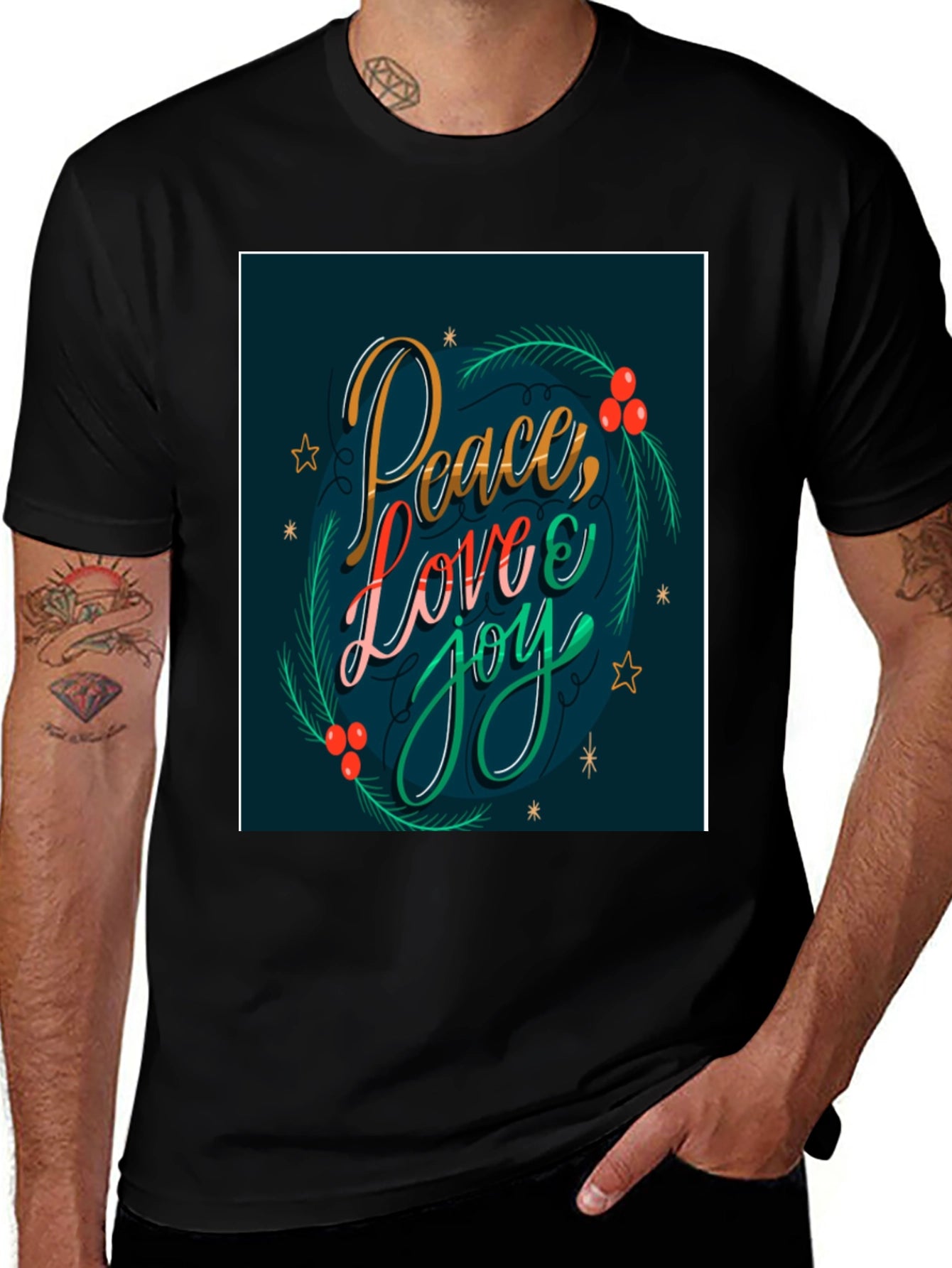 Peace Love Joy Christmas T-Shirt