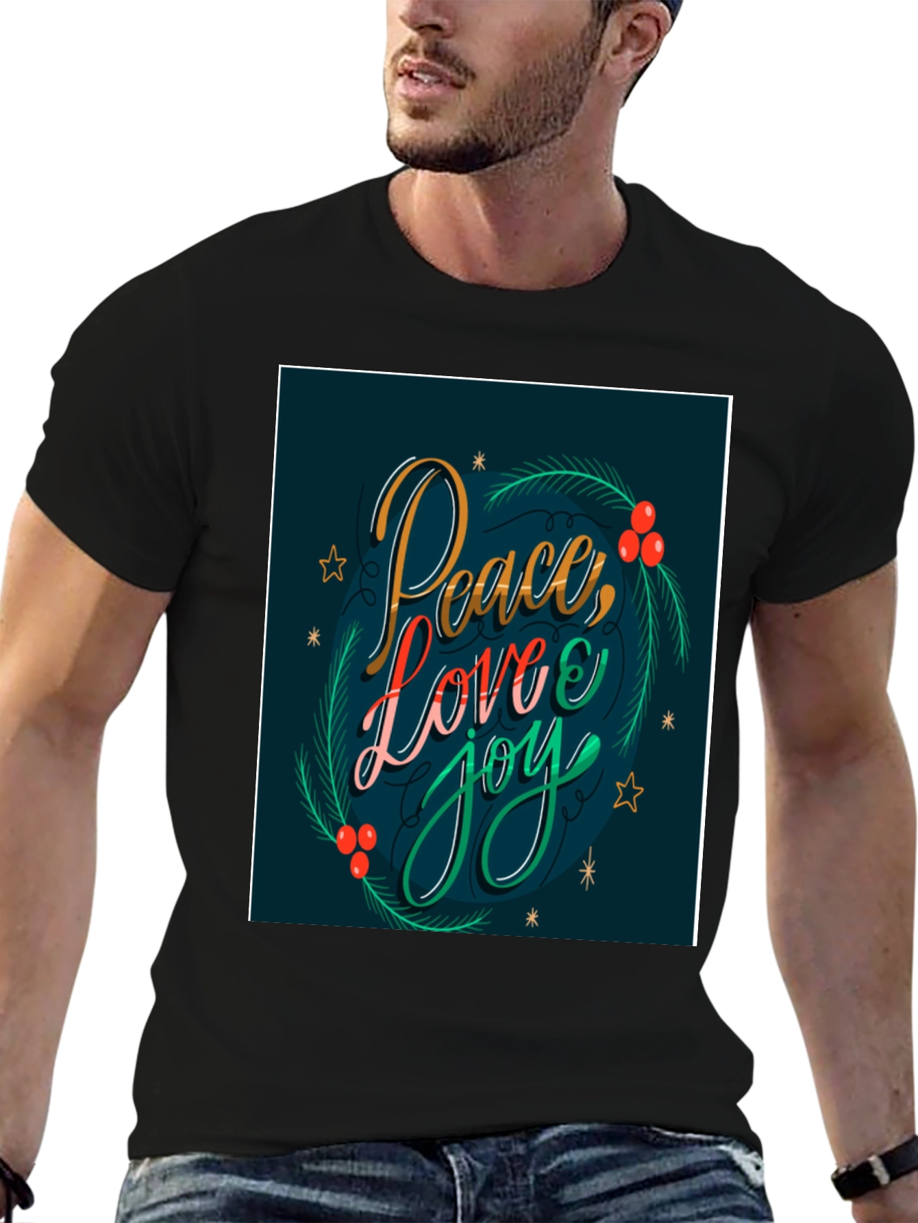 Peace Love Joy Christmas T-Shirt