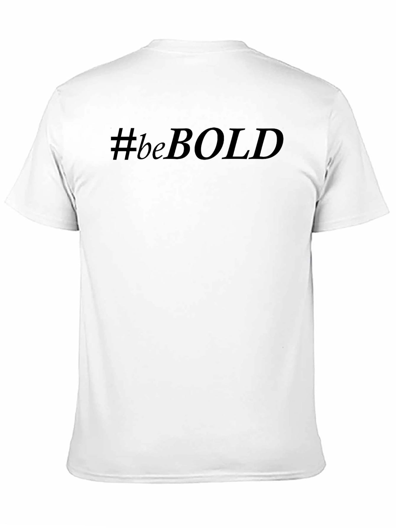 #beBOLD Graphic Tee - Black Crew Neck T-Shirt