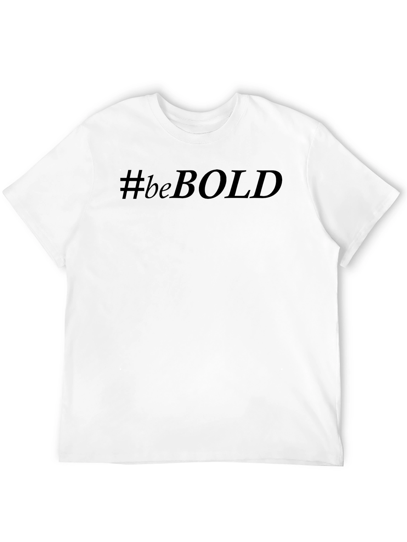 #beBOLD Graphic Tee - Black Crew Neck T-Shirt