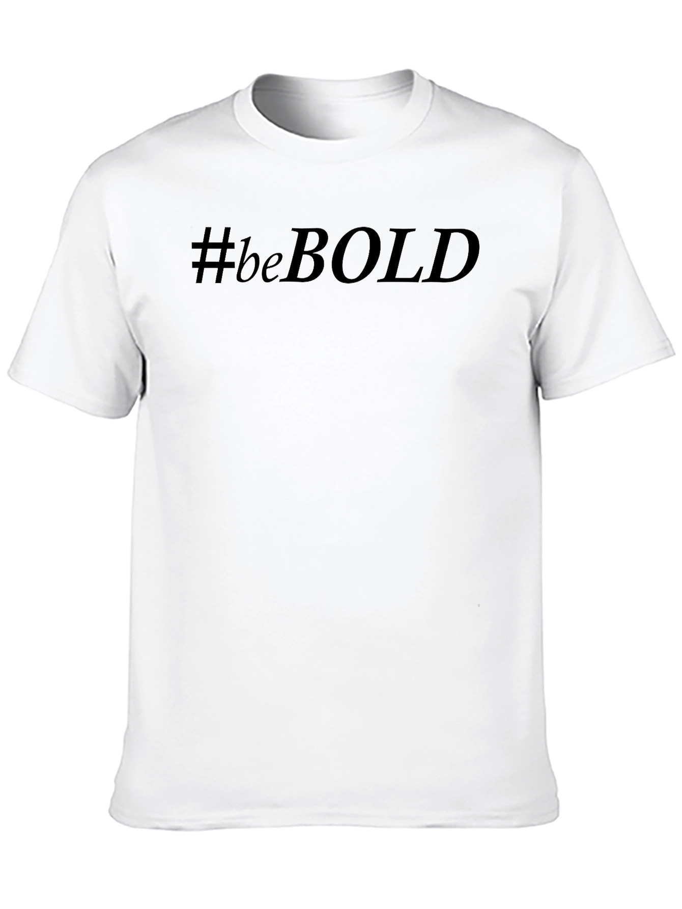 #beBOLD Graphic Tee - Black Crew Neck T-Shirt